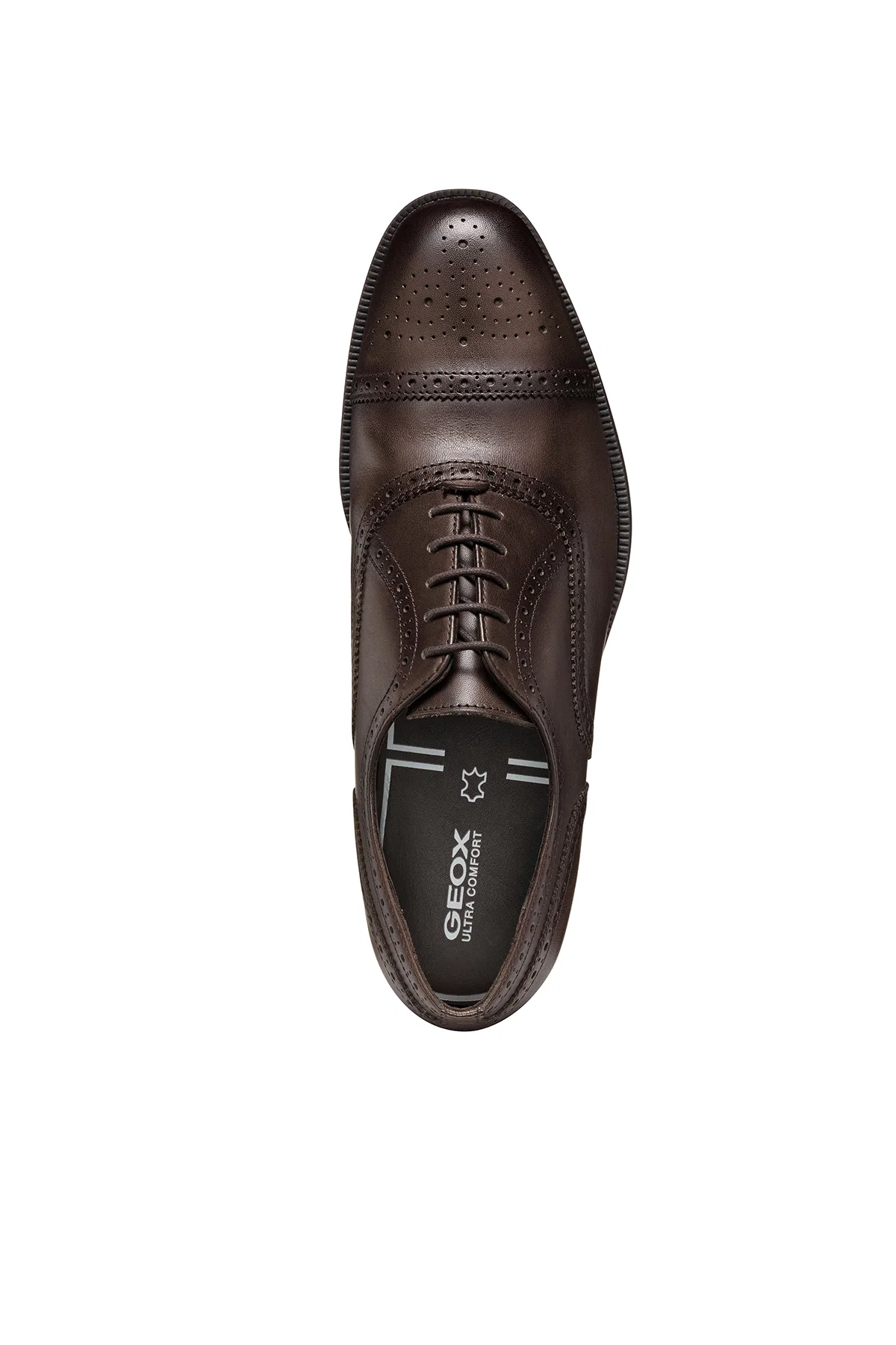 Geox Erkek Kahverengi Walk Pleasure F Bağcıklı Deri Klasik Ayakkabı - Image 5