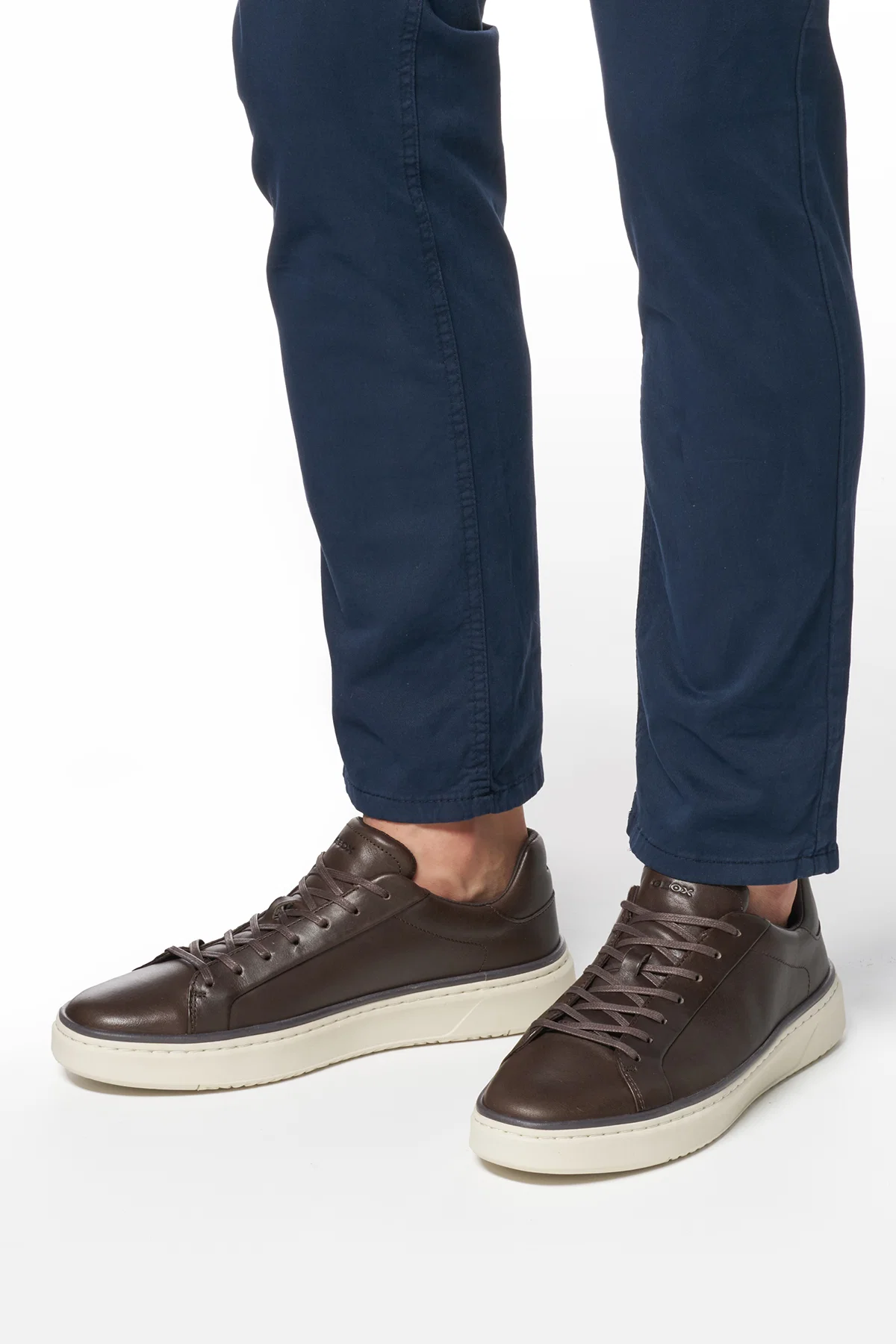 Geox Erkek Kahverengi Zackerty Bağcıklı Deri Casual Ayakkabı - Image 4