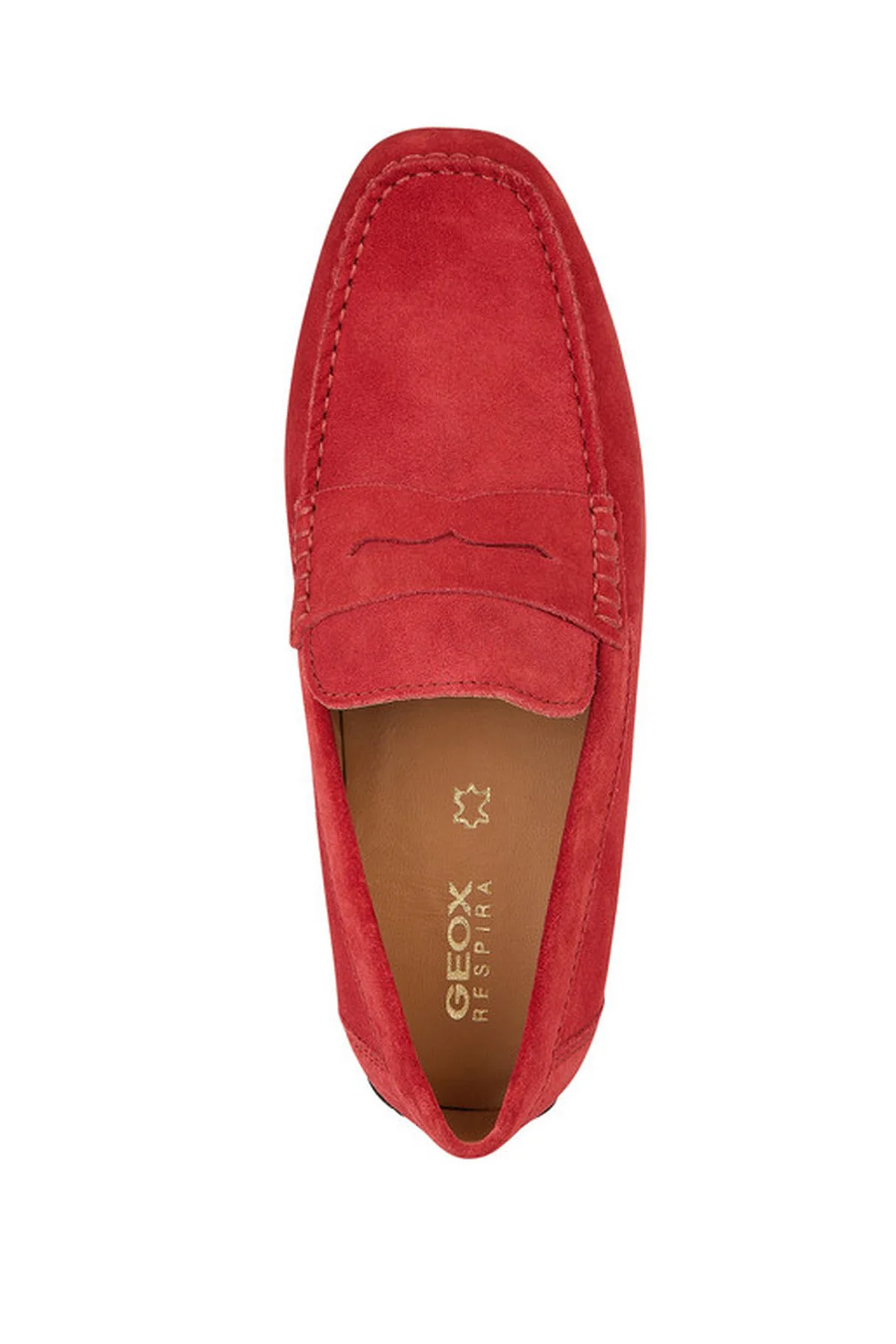 Geox Erkek Kırmızı Kosmopolis + Grip Süet Deri Casual Loafer - Image 5
