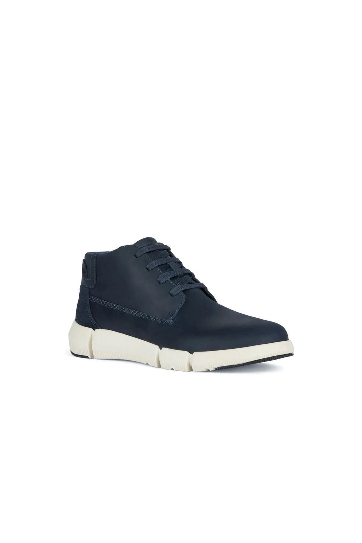 Geox Erkek Lacivert Adacter H Bağcıklı Deri Sneaker Bot - Image 3