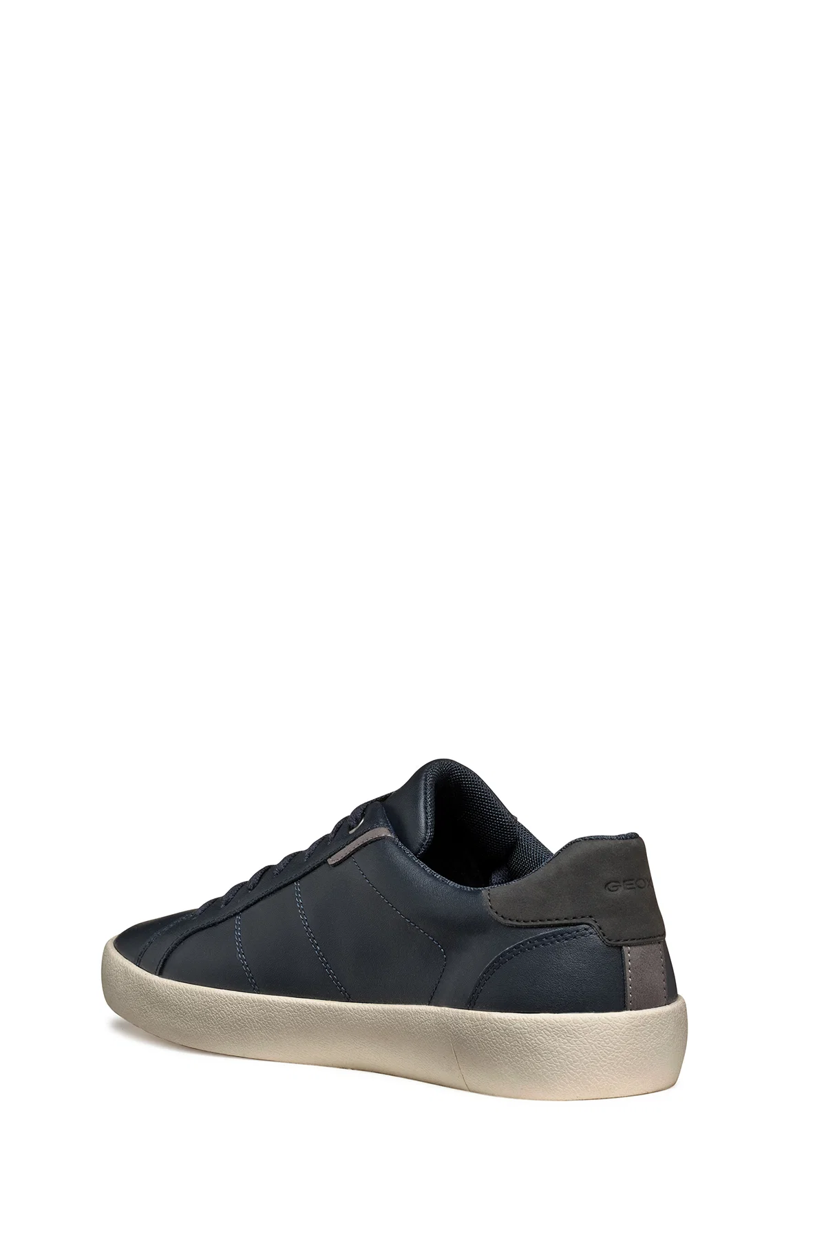 Geox Erkek Lacivert Affile Bağcıklı Deri Sneaker - Image 7