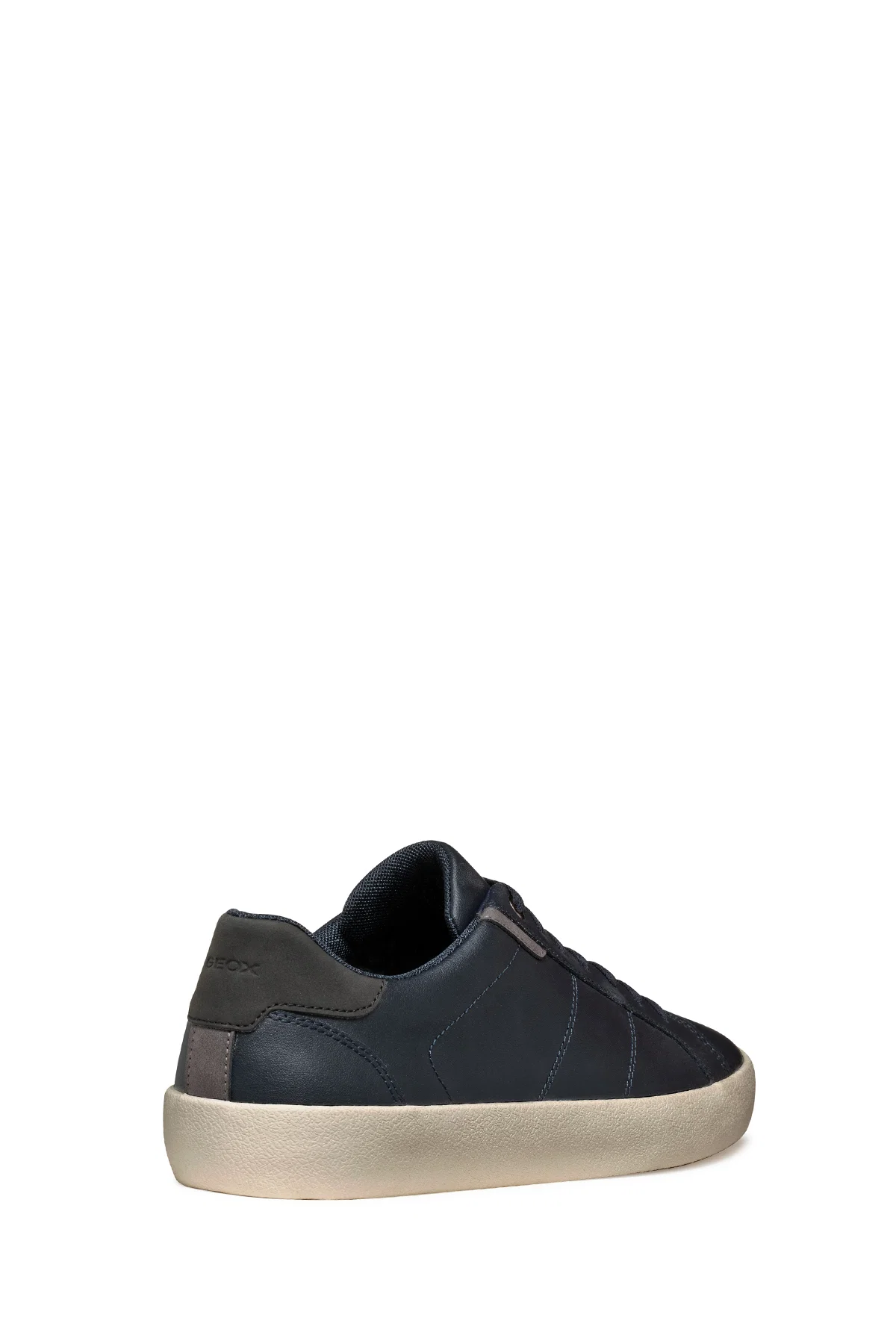 Geox Erkek Lacivert Affile Bağcıklı Deri Sneaker - Image 8