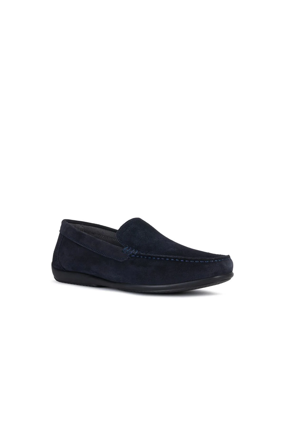 Geox Erkek Lacivert Ascanio Süet Deri Casual Loafer - Image 3