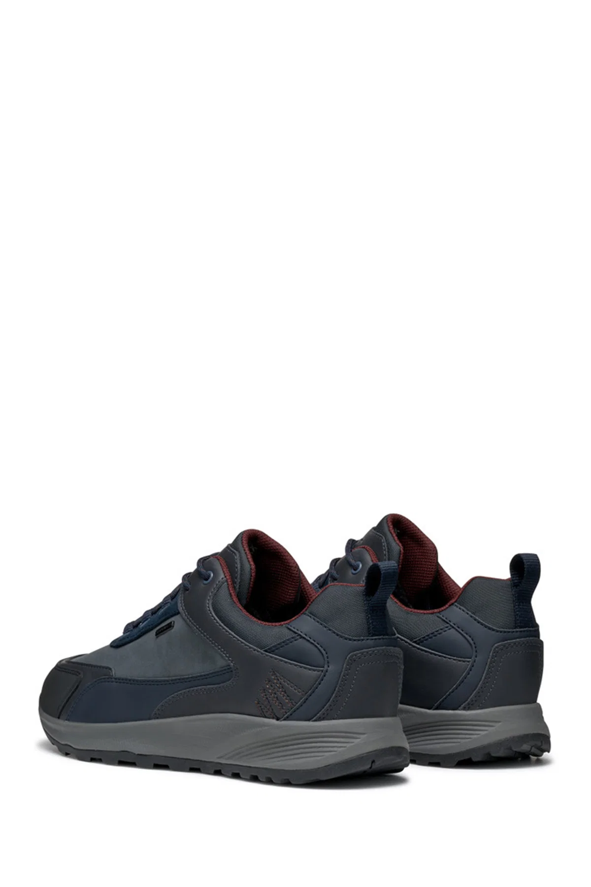 Geox Erkek Lacivert Bağcıklı Deri Sneaker - Image 5