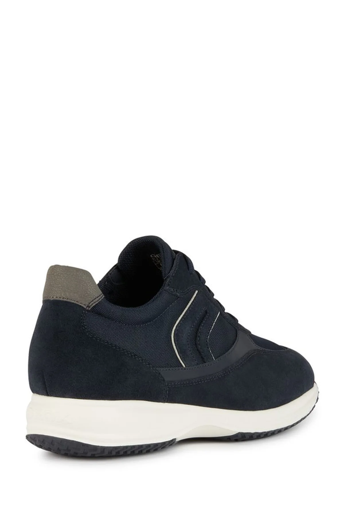 Geox Erkek Lacivert Happy Bağcıklı Süet Deri Sneaker - Image 2