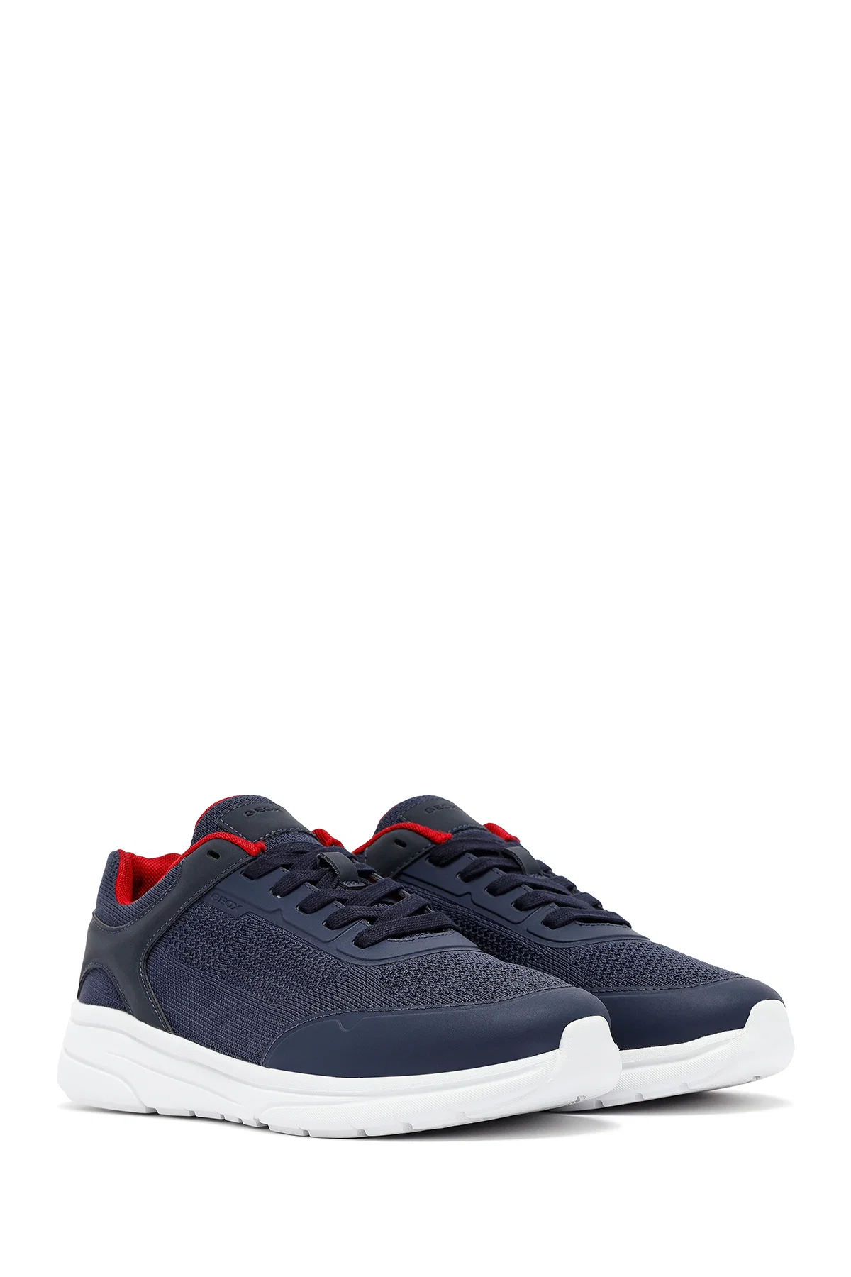 Geox Erkek Lacivert Kalın Tabanlı Bağcıklı Kumaş Sneaker - Image 3