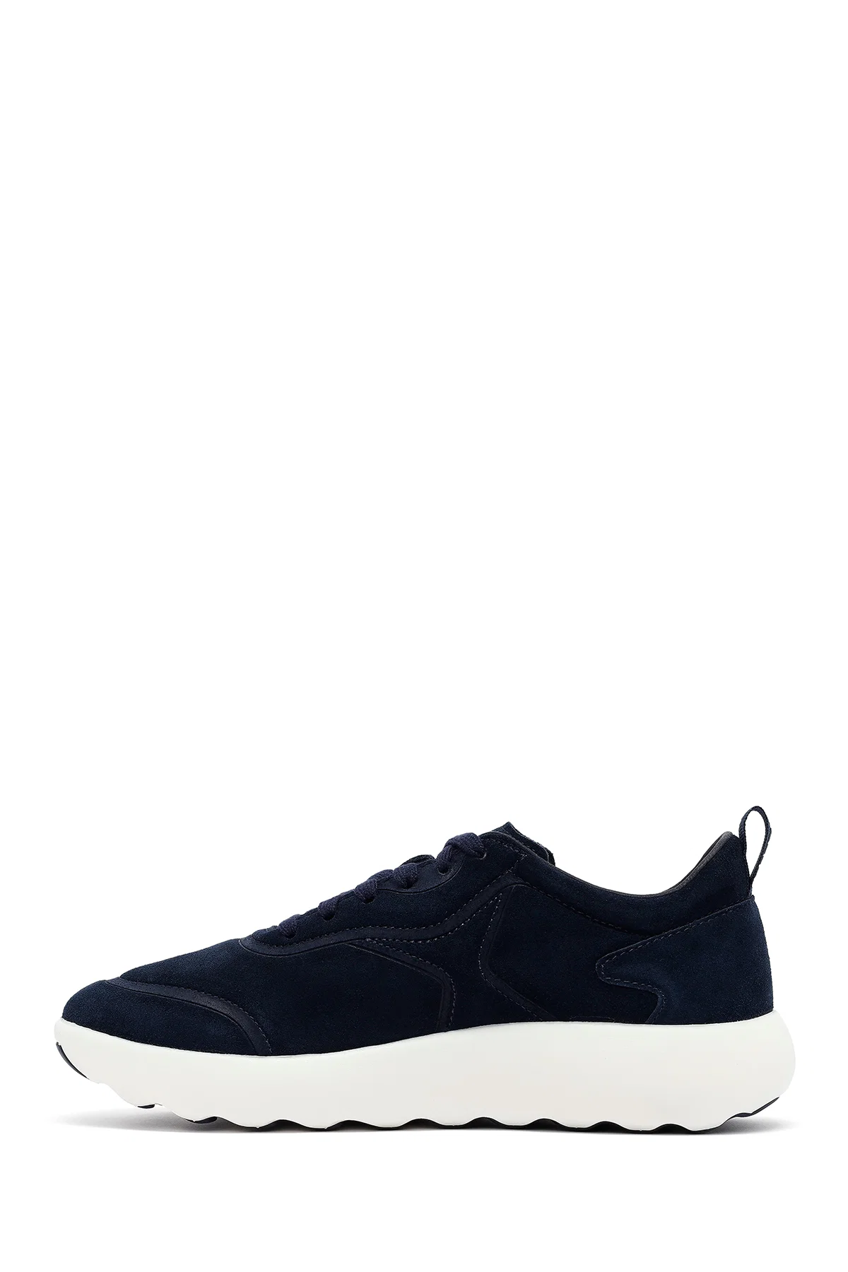Geox Erkek Lacivert Kalın Tabanlı Bağcıklı Süet Deri Sneaker - Image 2
