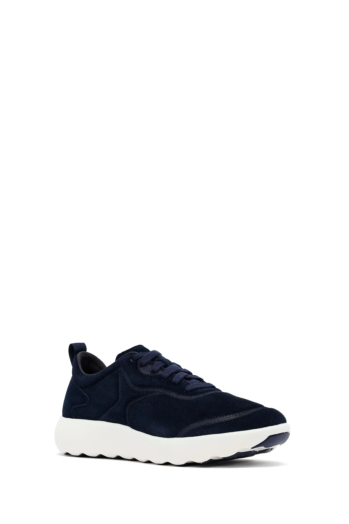 Geox Erkek Lacivert Kalın Tabanlı Bağcıklı Süet Deri Sneaker - Image 6