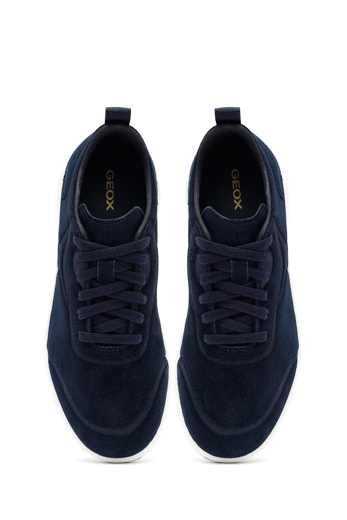 Geox Erkek Lacivert Kalın Tabanlı Bağcıklı Süet Deri Sneaker - Image 7