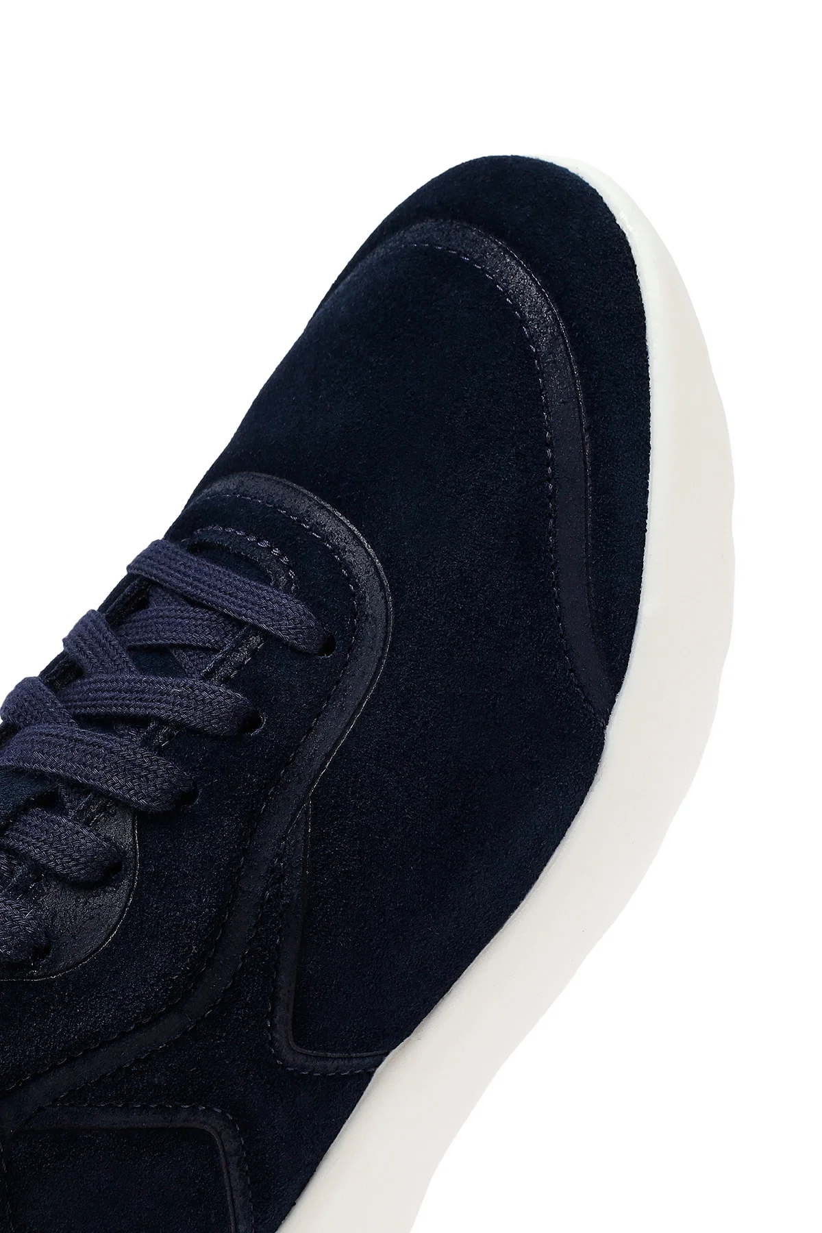 Geox Erkek Lacivert Kalın Tabanlı Bağcıklı Süet Deri Sneaker - Image 9