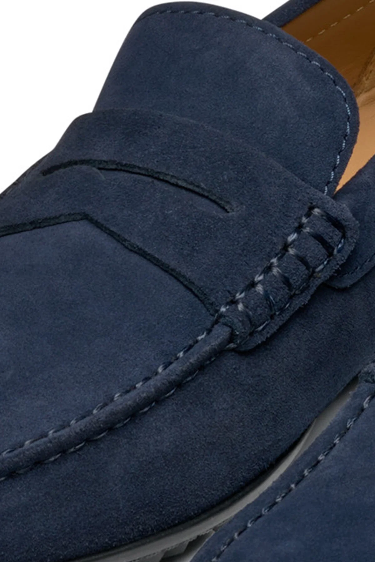 Geox Erkek Lacivert Kosmopolis + Grip Süet Deri Casual Loafer - Image 11