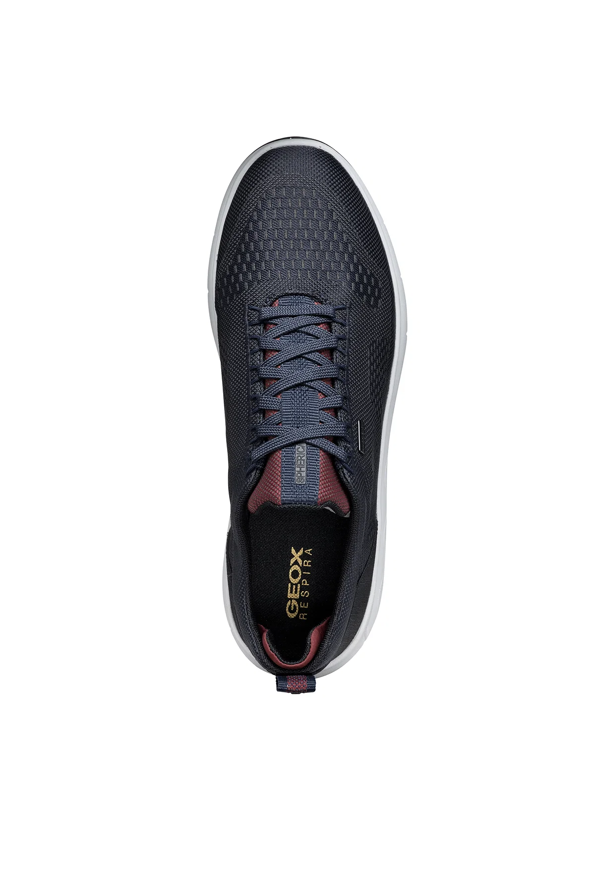 Geox Erkek Lacivert Spherica 4x4 Abx Bağcıklı Waterproof Deri Sneaker - Image 9