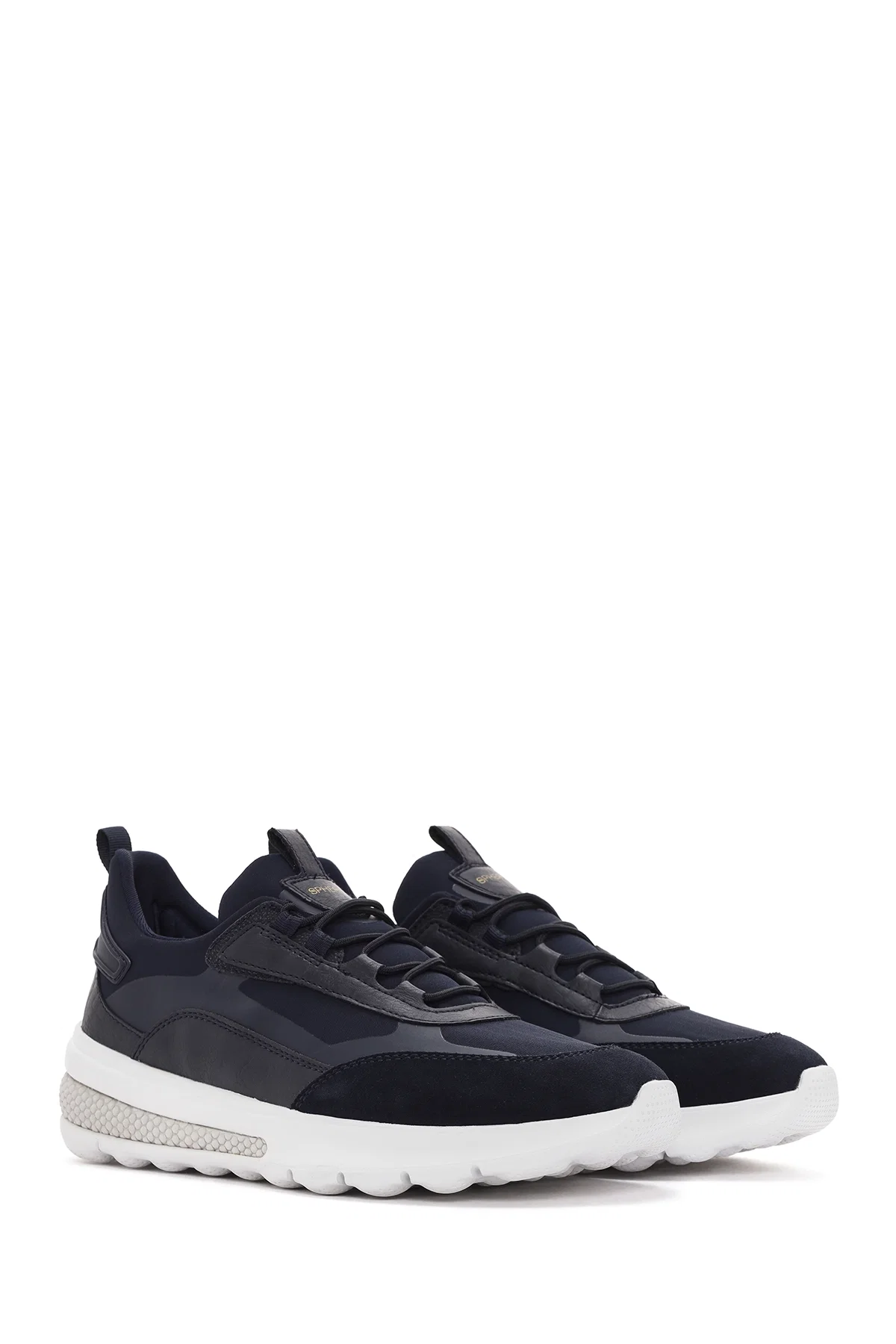 Geox Erkek Lacivert Spherica Actif Bağcıklı Kumaş Sneaker - Image 3