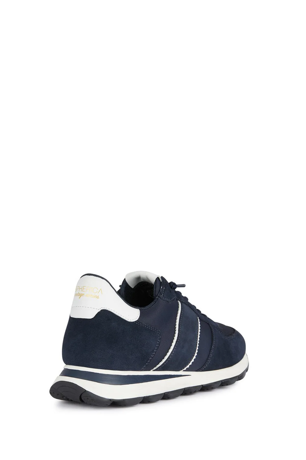 Geox Erkek Lacivert Spherica Bağcıklı Deri Sneaker - Image 2