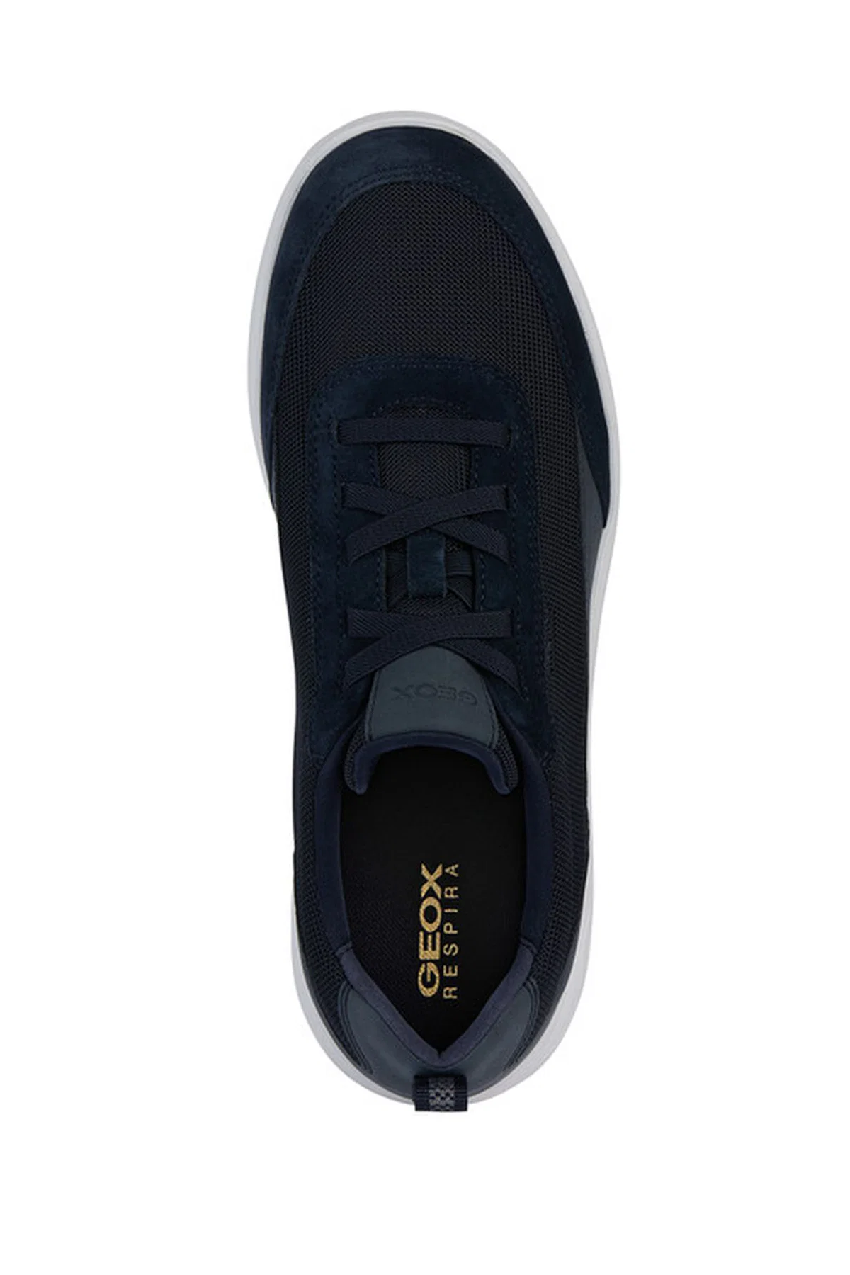 Geox Erkek Lacivert Spherica Bağcıklı Deri Sneaker - Image 5