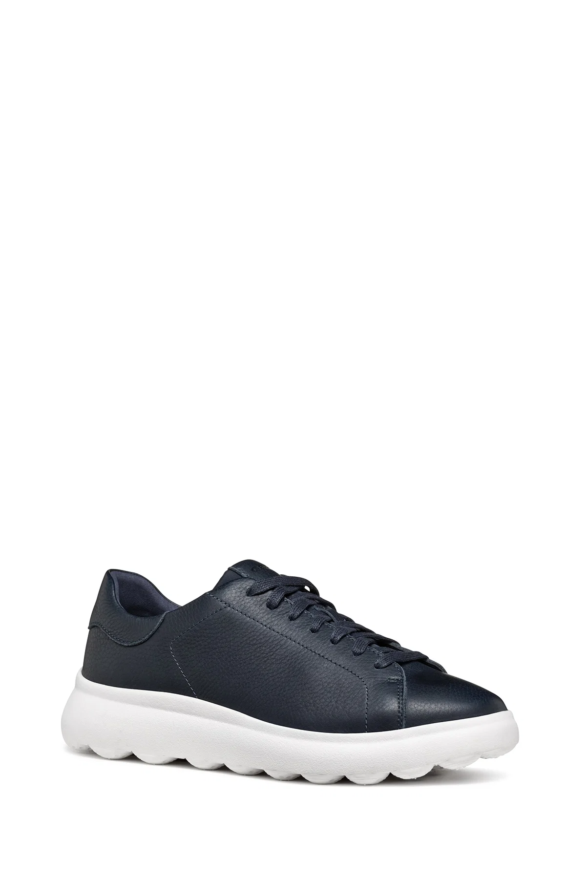 Geox Erkek Lacivert Spherica Bağcıklı Deri Sneaker - Image 3