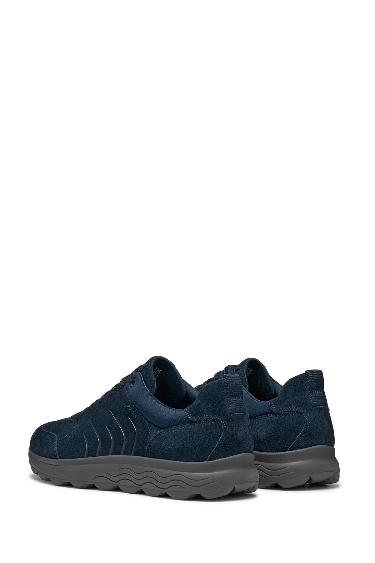 Geox Erkek Lacivert Spherica Bağcıklı Süet Deri Sneaker - Image 5