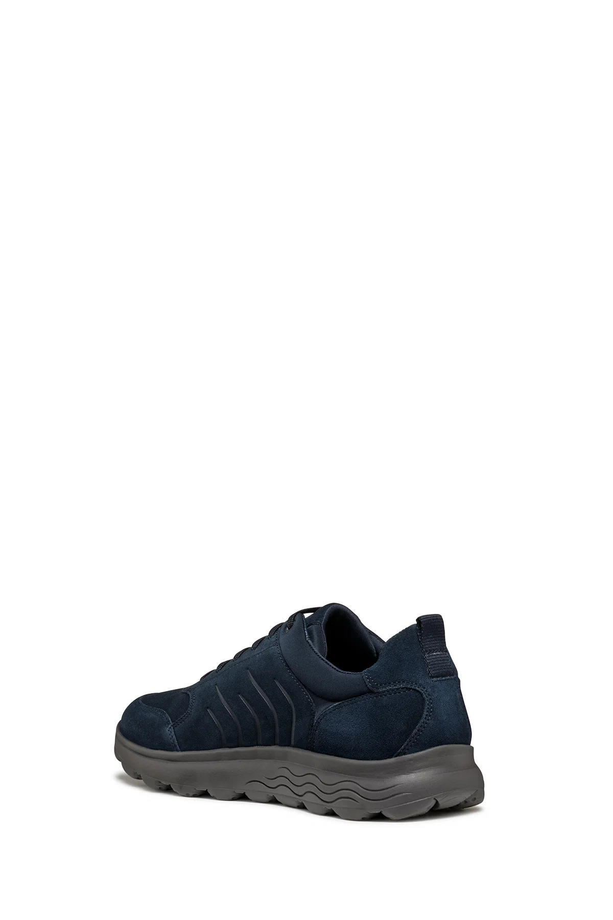 Geox Erkek Lacivert Spherica Bağcıklı Süet Deri Sneaker - Image 7