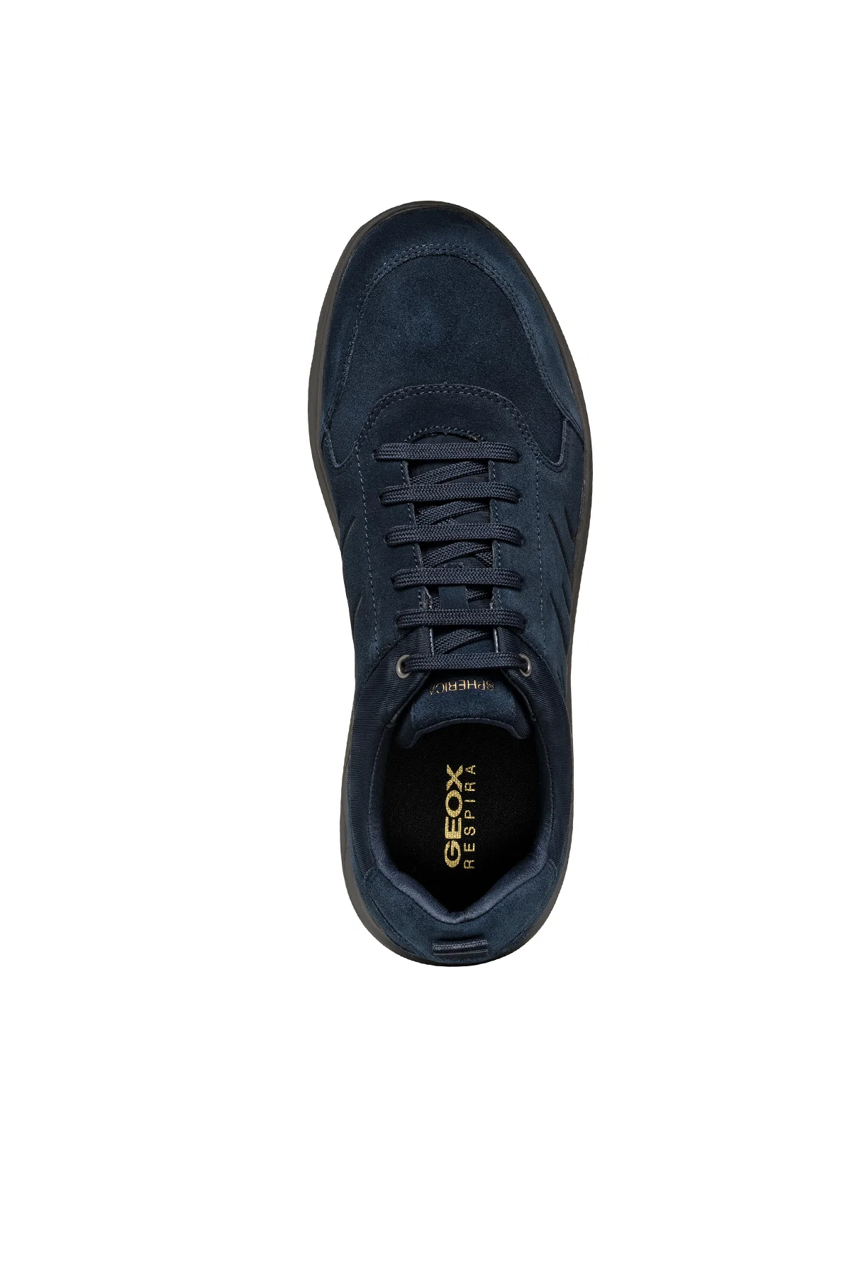 Geox Erkek Lacivert Spherica Bağcıklı Süet Deri Sneaker - Image 9