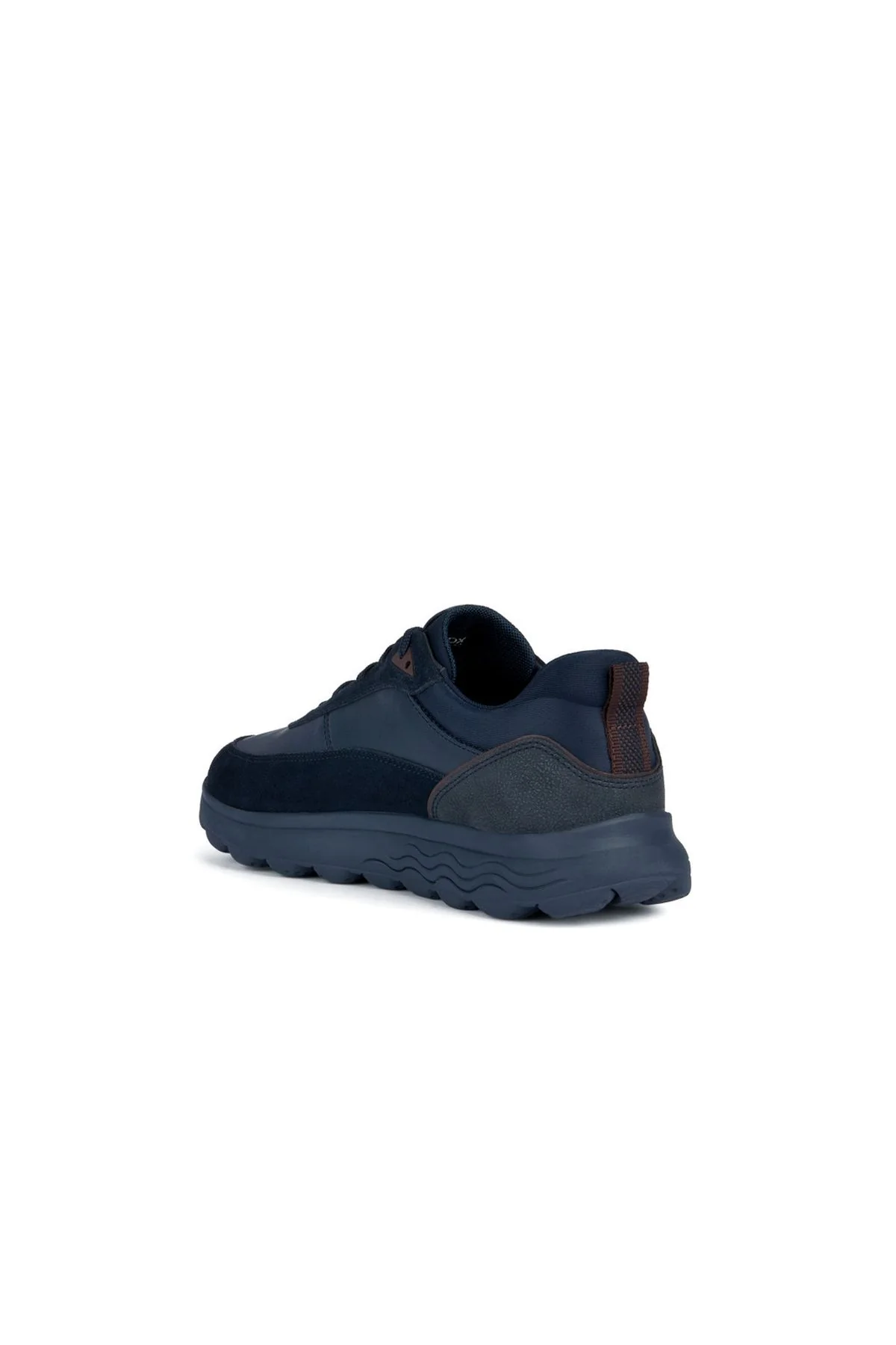 Geox Erkek Lacivert Spherica Süet Deri Detaylı Bağcıklı Casual Sneaker - Image 2