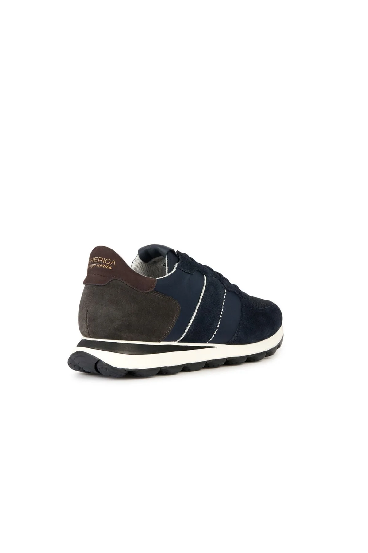 Geox Erkek Lacivert Spherica Vseries Bağcıklı Süet Deri Sneaker - Image 4