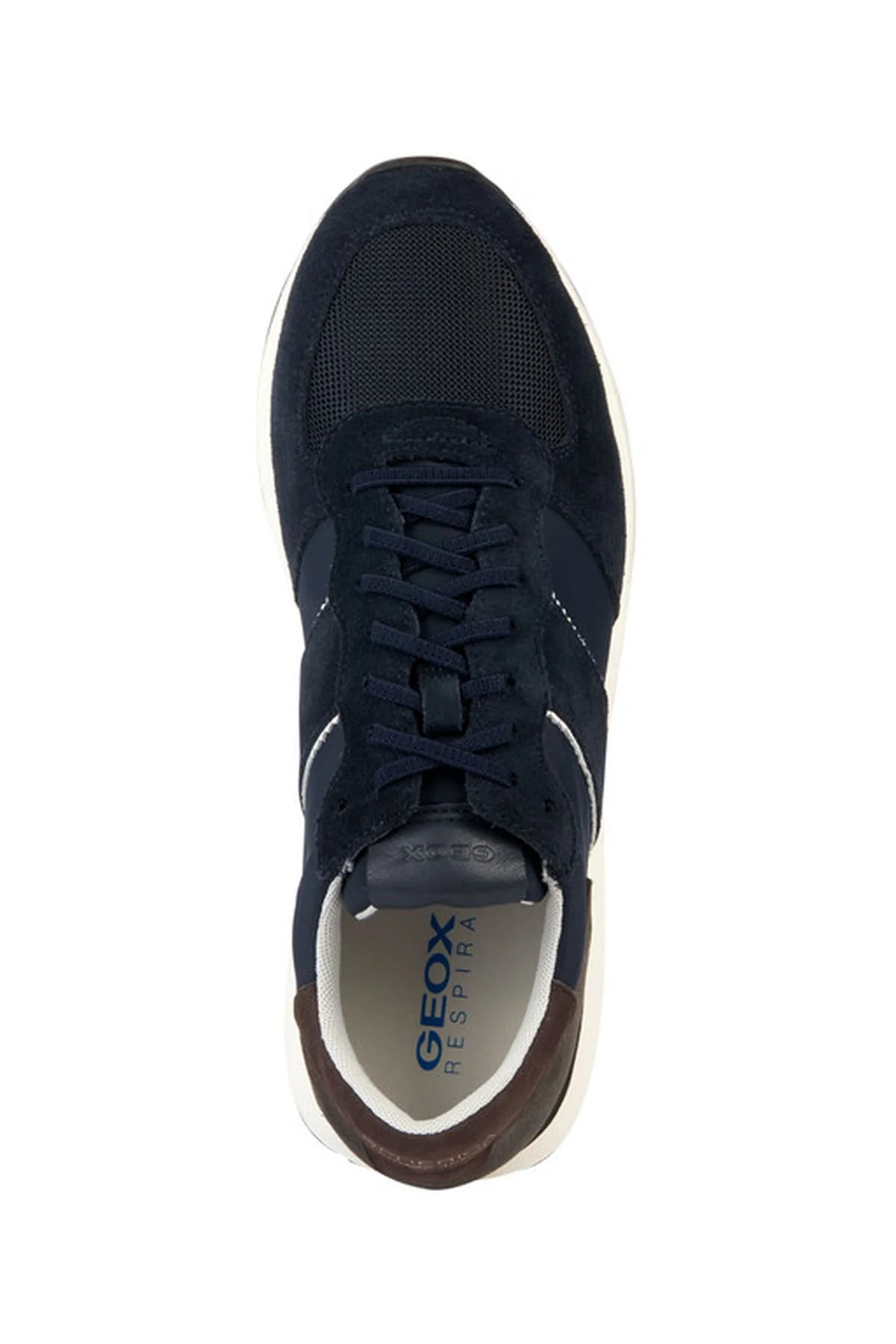 Geox Erkek Lacivert Spherica Vseries Bağcıklı Süet Deri Sneaker - Image 5