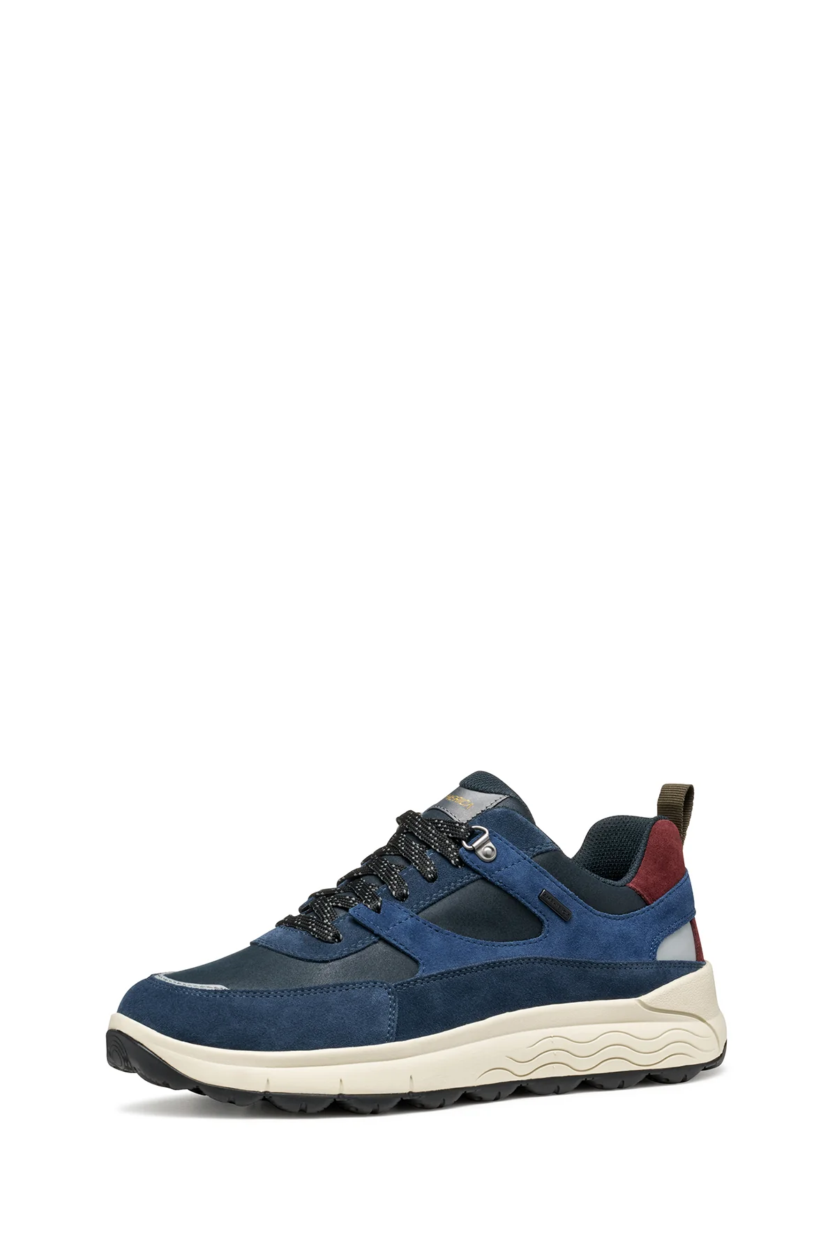 Geox Erkek Lacivert U Spherıca 4X4 B Abx C - Suede Bağcıklı Kalın Tabanlı Kumaş Sneaker - Image 4