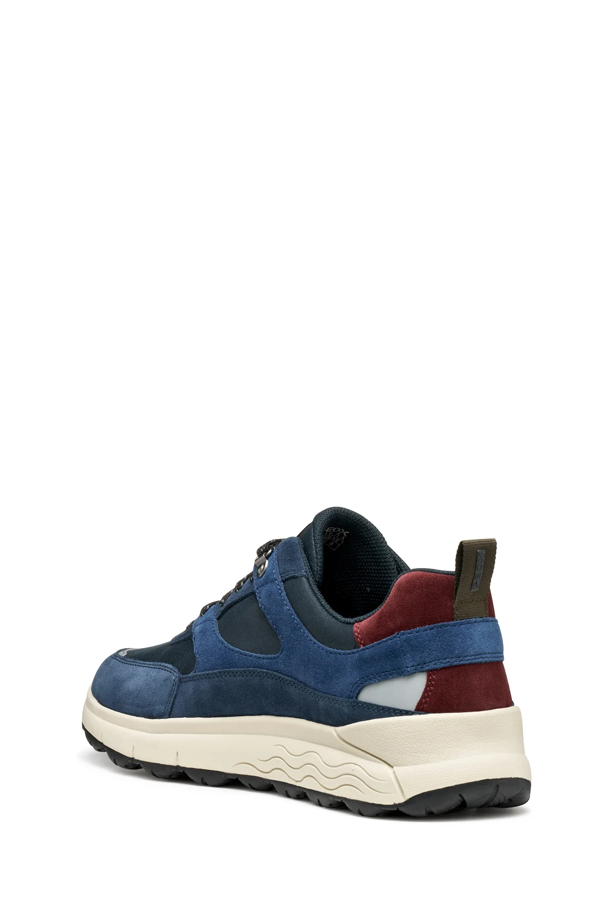 Geox Erkek Lacivert U Spherıca 4X4 B Abx C - Suede Bağcıklı Kalın Tabanlı Kumaş Sneaker - Image 7