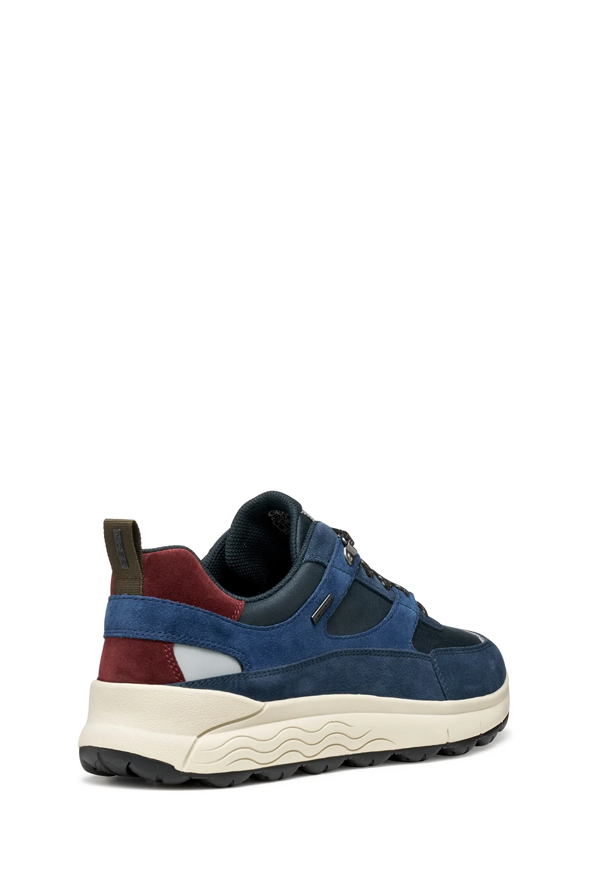Geox Erkek Lacivert U Spherıca 4X4 B Abx C - Suede Bağcıklı Kalın Tabanlı Kumaş Sneaker - Image 8