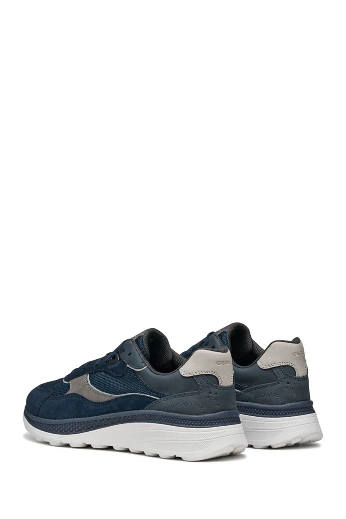 Geox Erkek Lacivert U Spherica Actif X1 A - Mes + Su Bağcıklı Süet Sneaker - Image 5