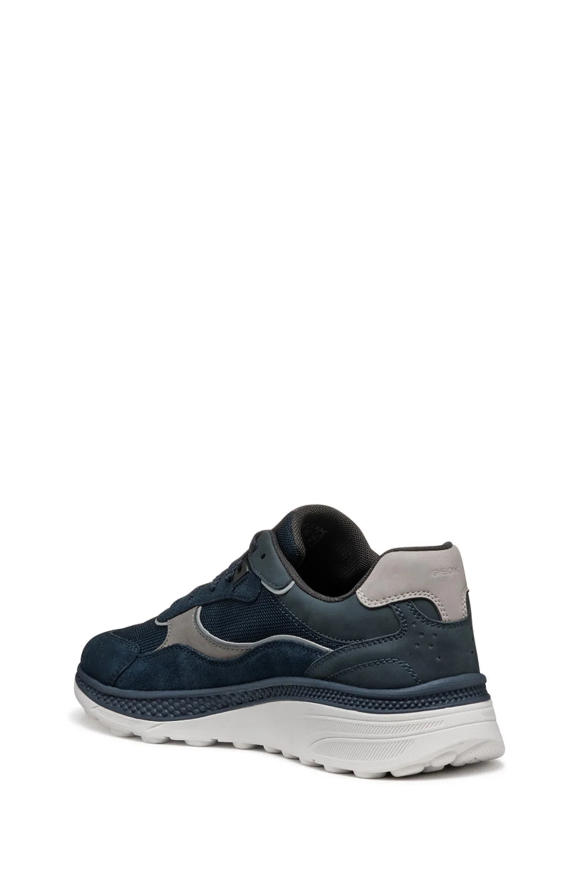 Geox Erkek Lacivert U Spherica Actif X1 A - Mes + Su Bağcıklı Süet Sneaker - Image 7