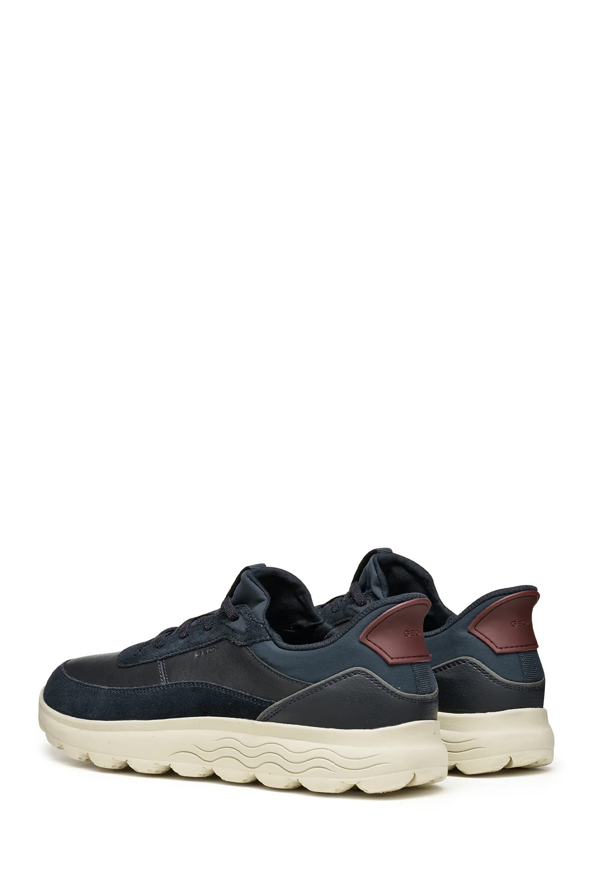 Geox Erkek Lacivert U Spherıca Plus A - Nappa+Sued Bağcıklı Kalın Tabanlı Süet Sneaker - Image 5