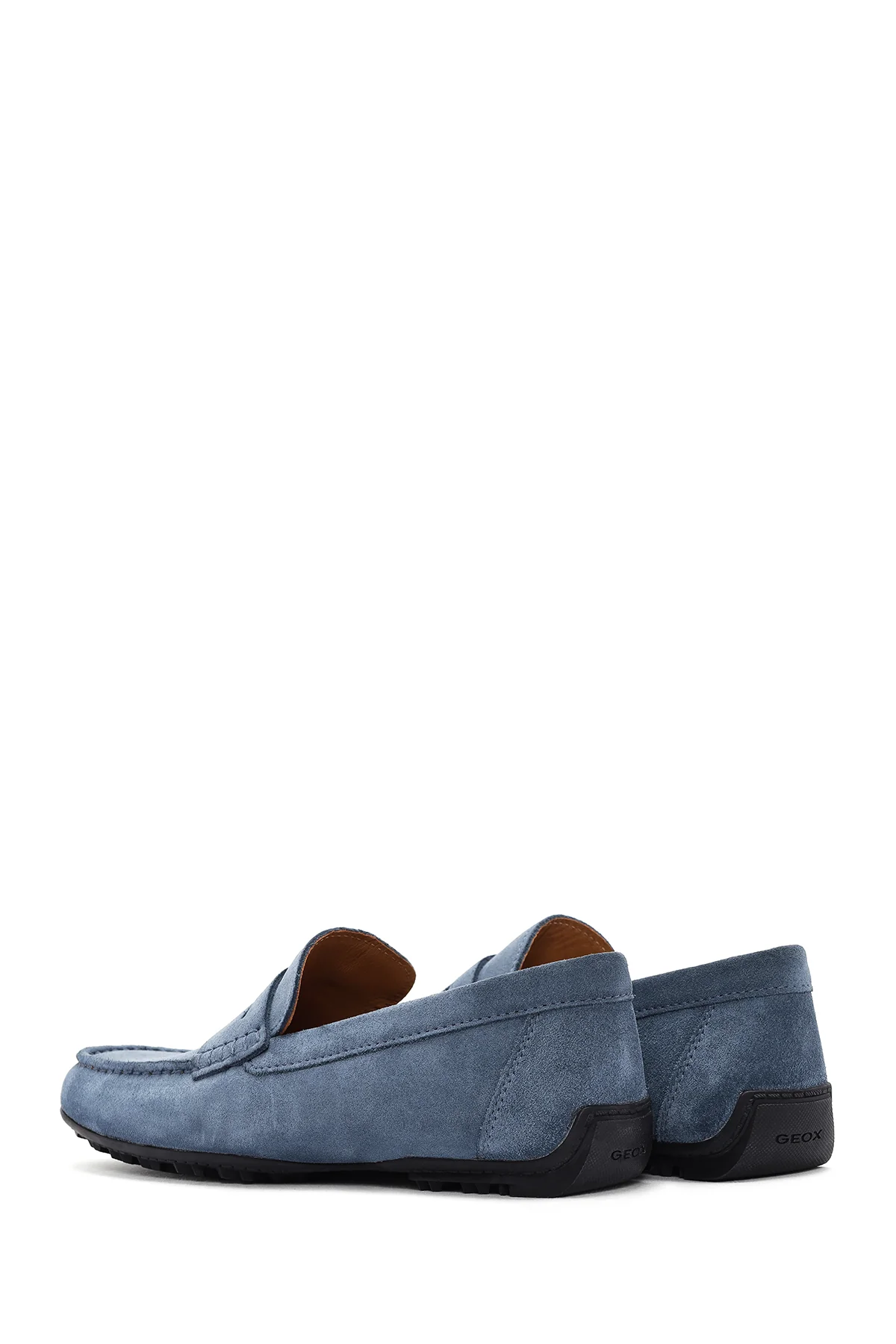 Geox Erkek Mavi Kosmopolis + Grip Süet Deri Loafer - Image 5