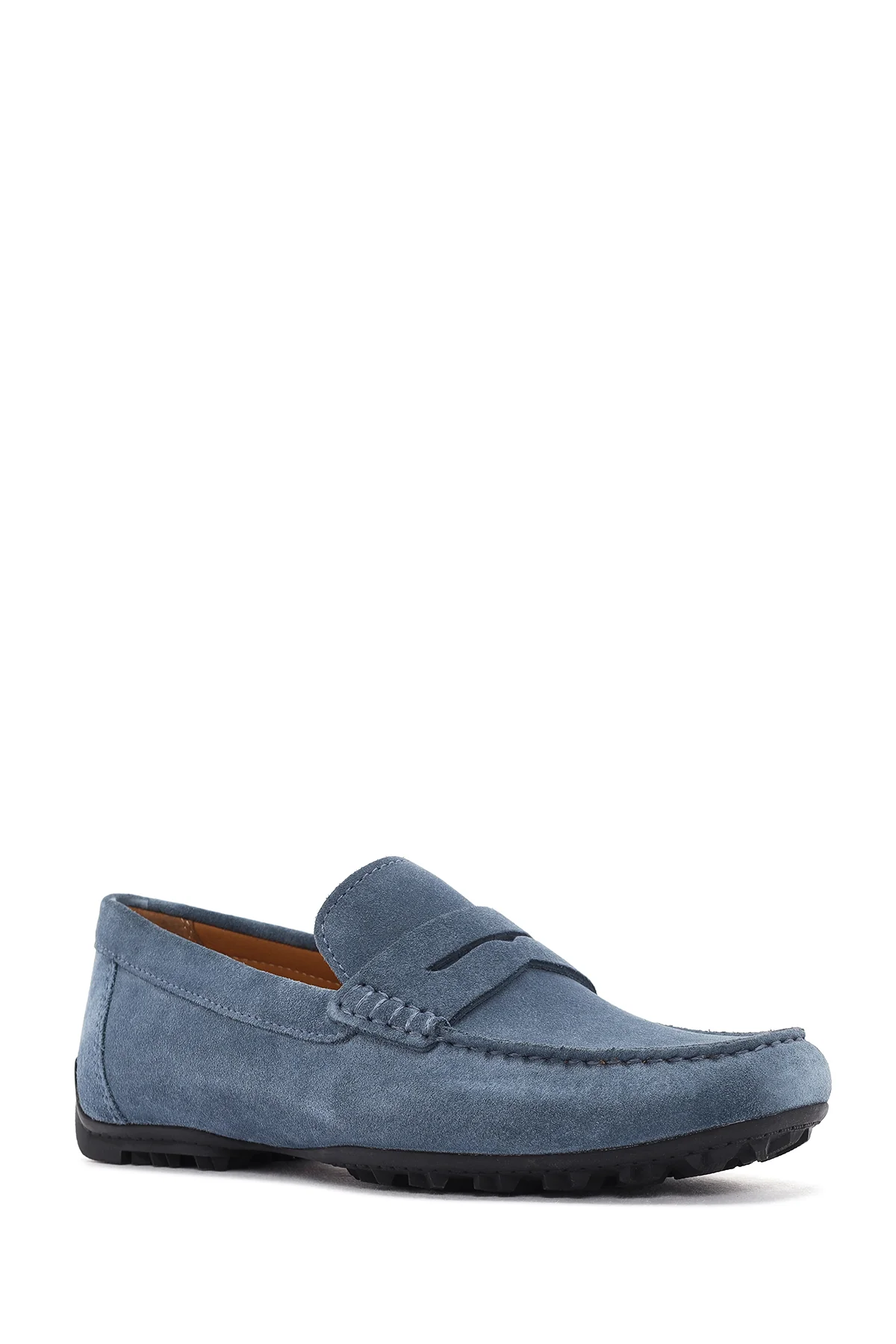 Geox Erkek Mavi Kosmopolis + Grip Süet Deri Loafer - Image 6