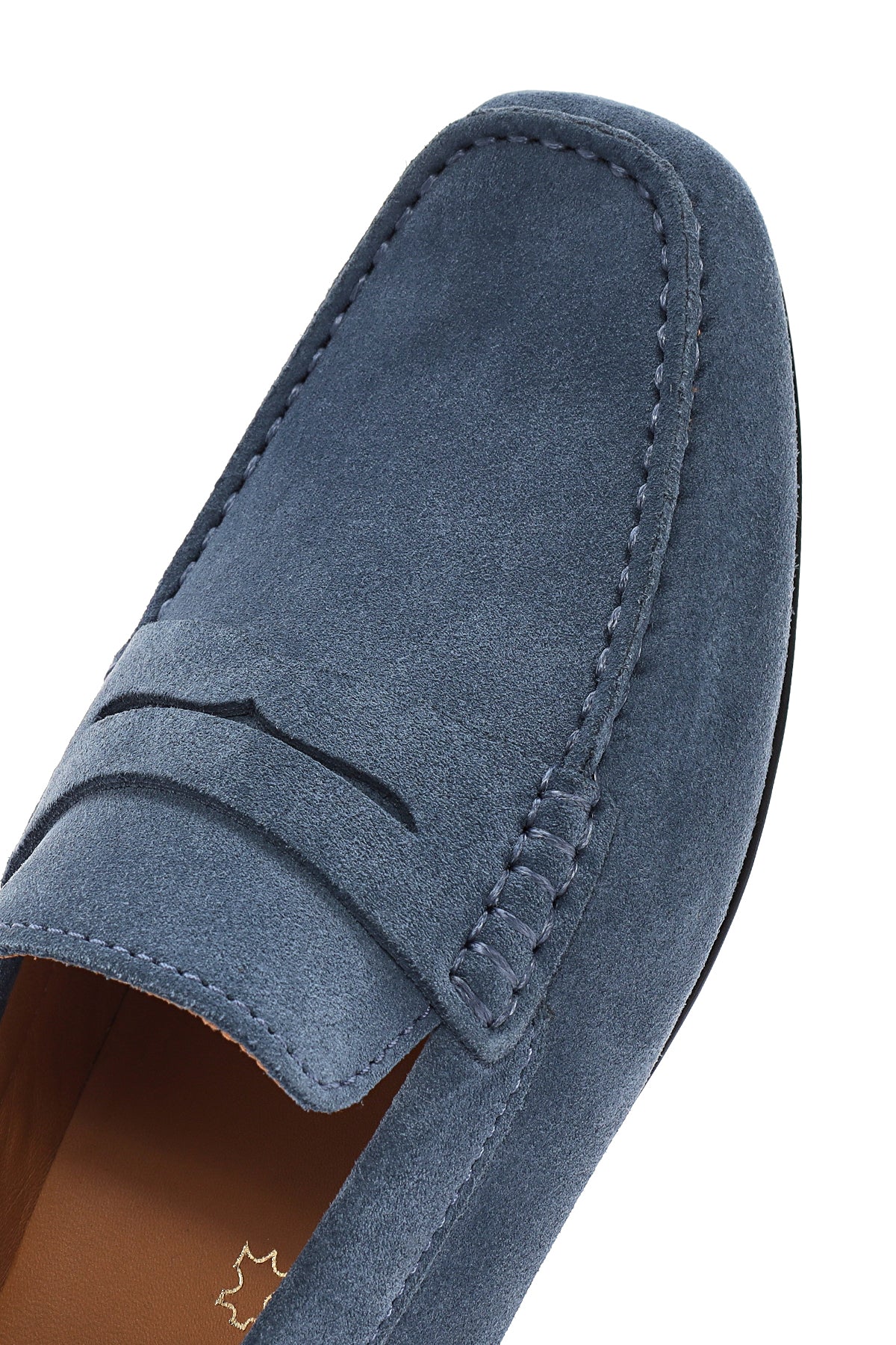 Geox Erkek Mavi Kosmopolis + Grip Süet Deri Loafer - Image 9