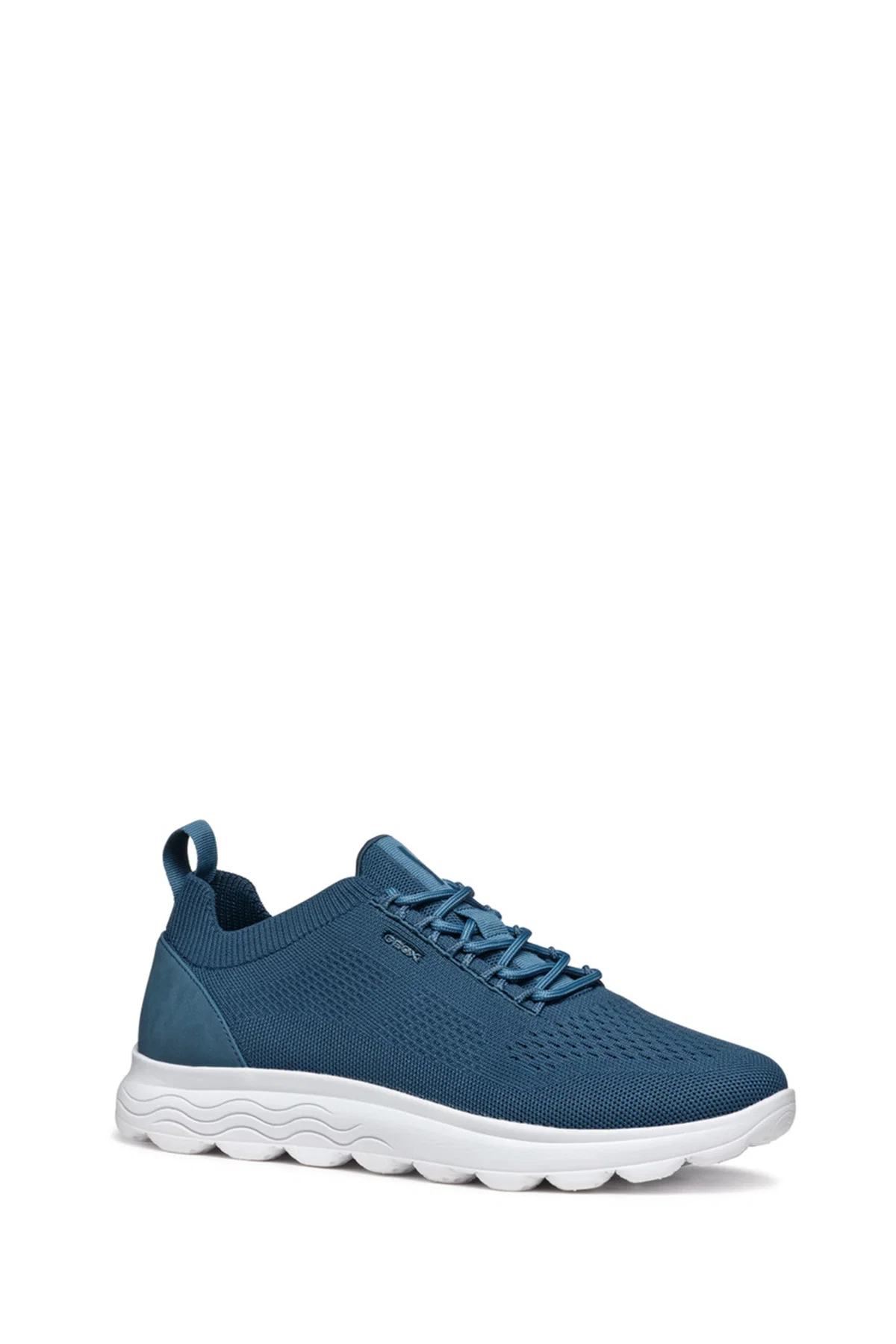 Geox Erkek Mavi U Spherica A - Knitted Text Bağcıklı Kumaş Sneaker - Image 3