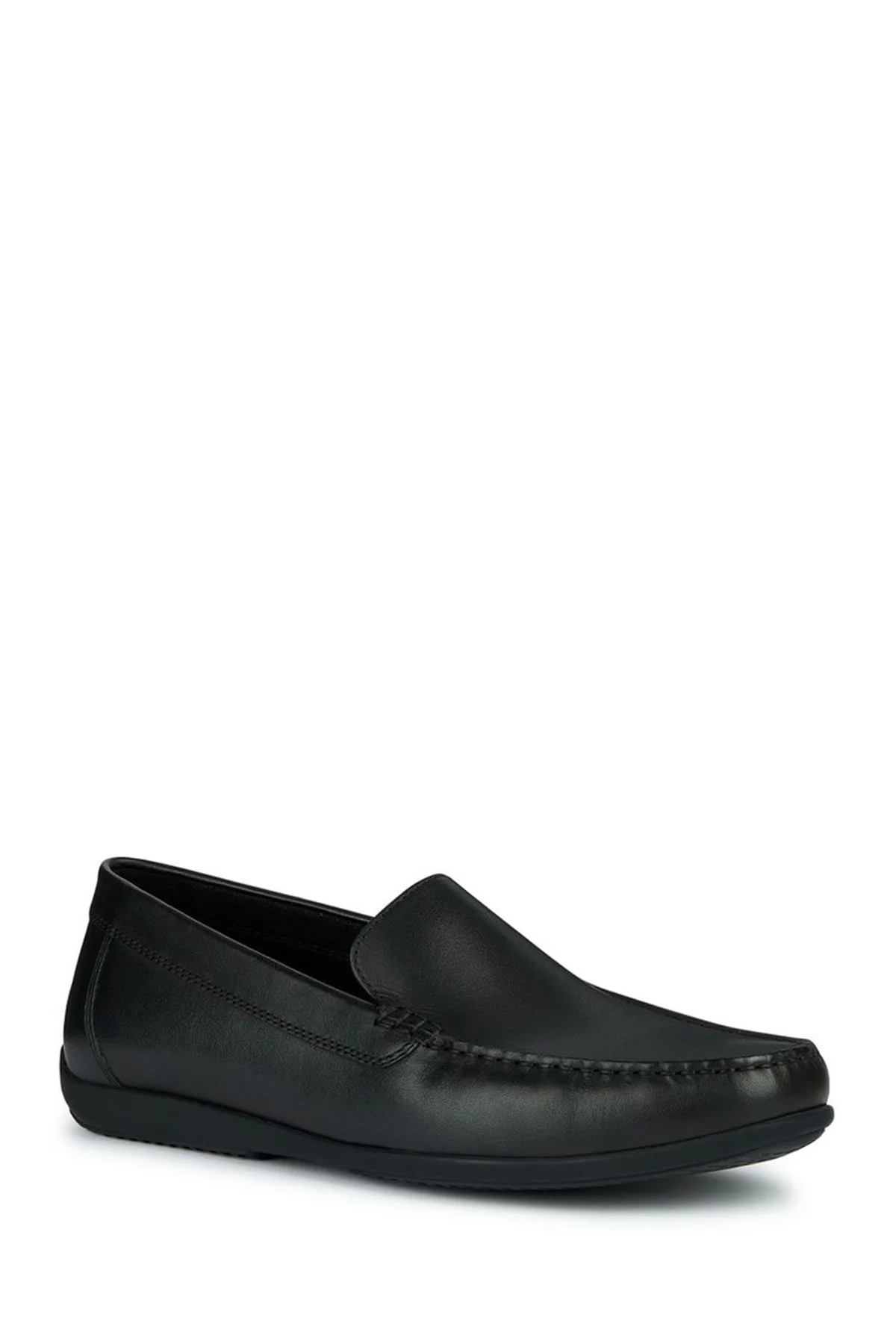 Geox Erkek Siyah Ascanio Deri Casual Loafer - Image 3