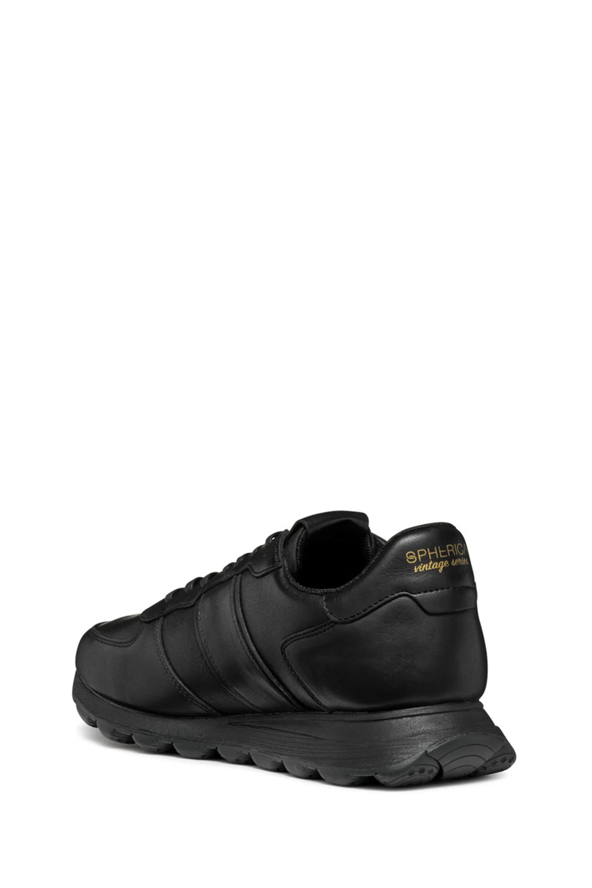 Geox Erkek Siyah Bağcıklı Deri Sneaker - Image 3