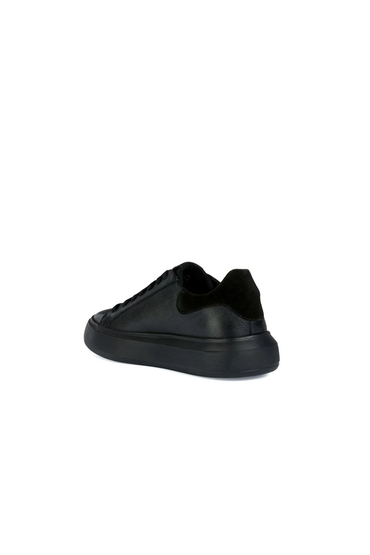 Geox Erkek Siyah Deiven Bağcıklı Deri Casual Sneaker - Image 2