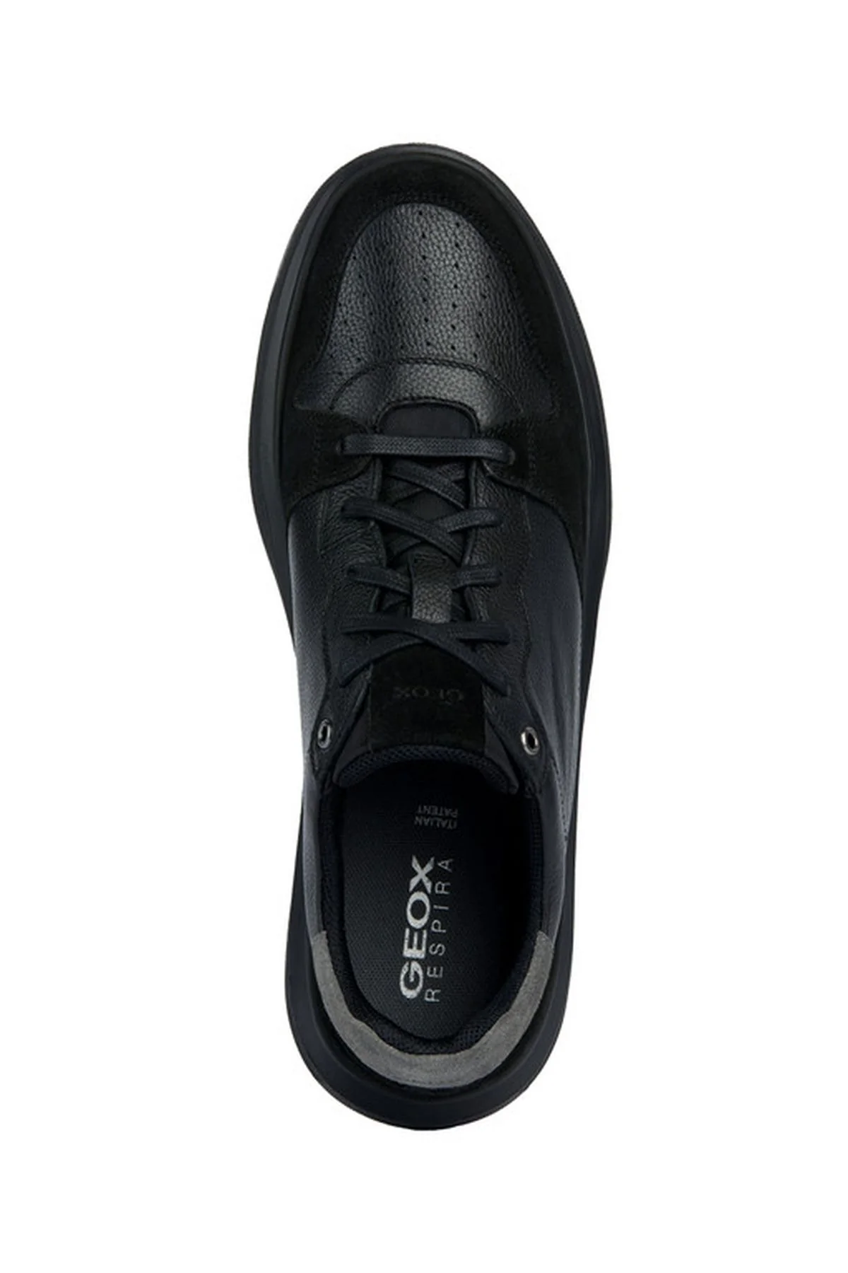 Geox Erkek Siyah Deiven Bağcıklı Deri Sneaker - Image 5