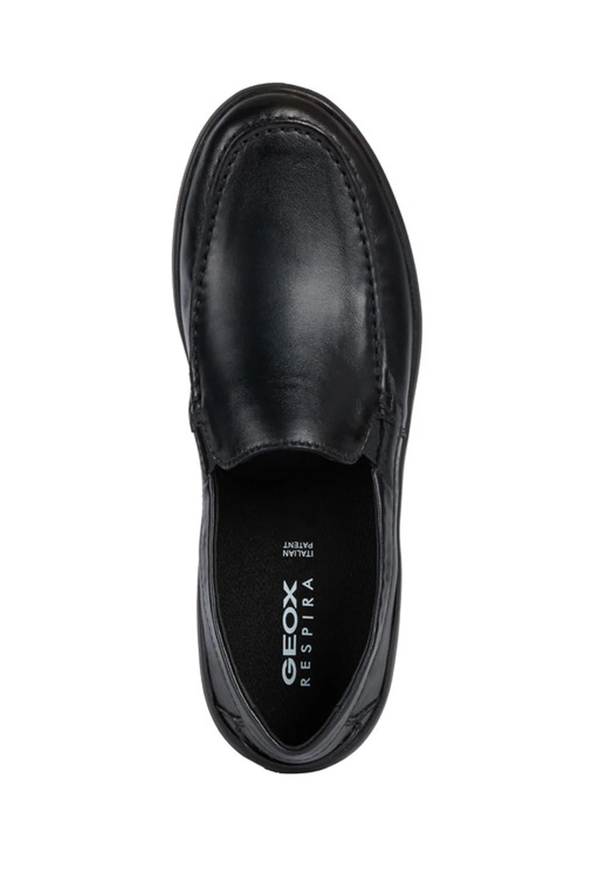 Geox Erkek Siyah Leitan Deri Casual Loafer - Image 6