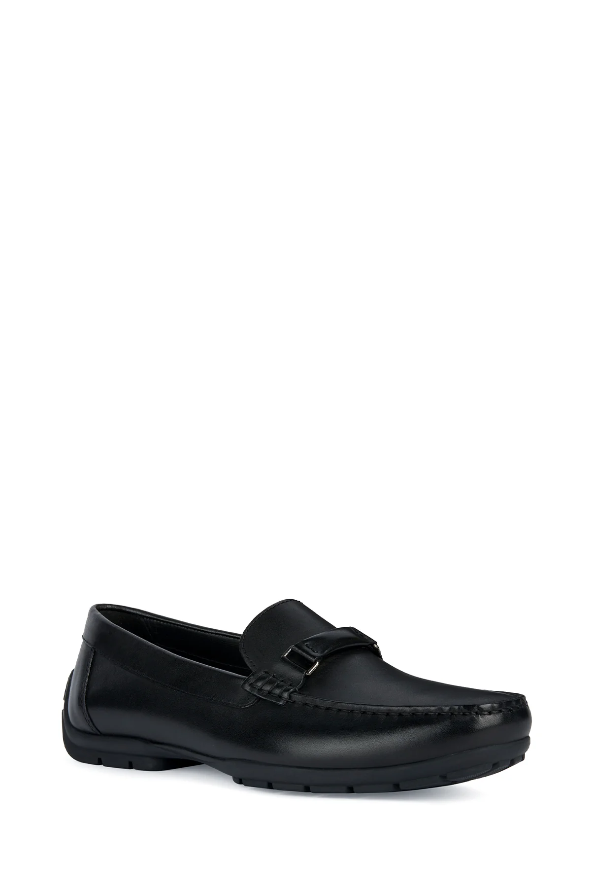 Geox Erkek Siyah Moner 2Fit Deri Casual Loafer - Image 3