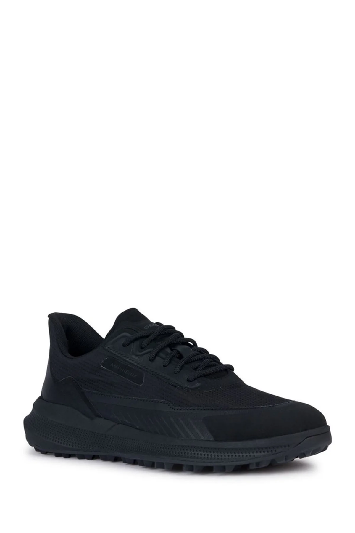 Geox Erkek Siyah Pg1x Abx Bağcıklı Deri Sneaker - Image 3