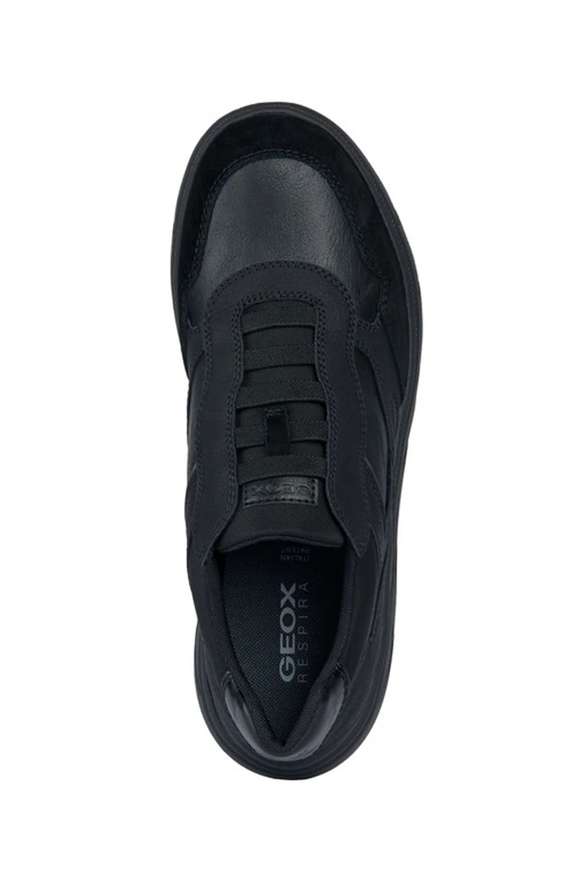 Geox Erkek Siyah Portello Bağcıklı Deri Sneaker - Image 5