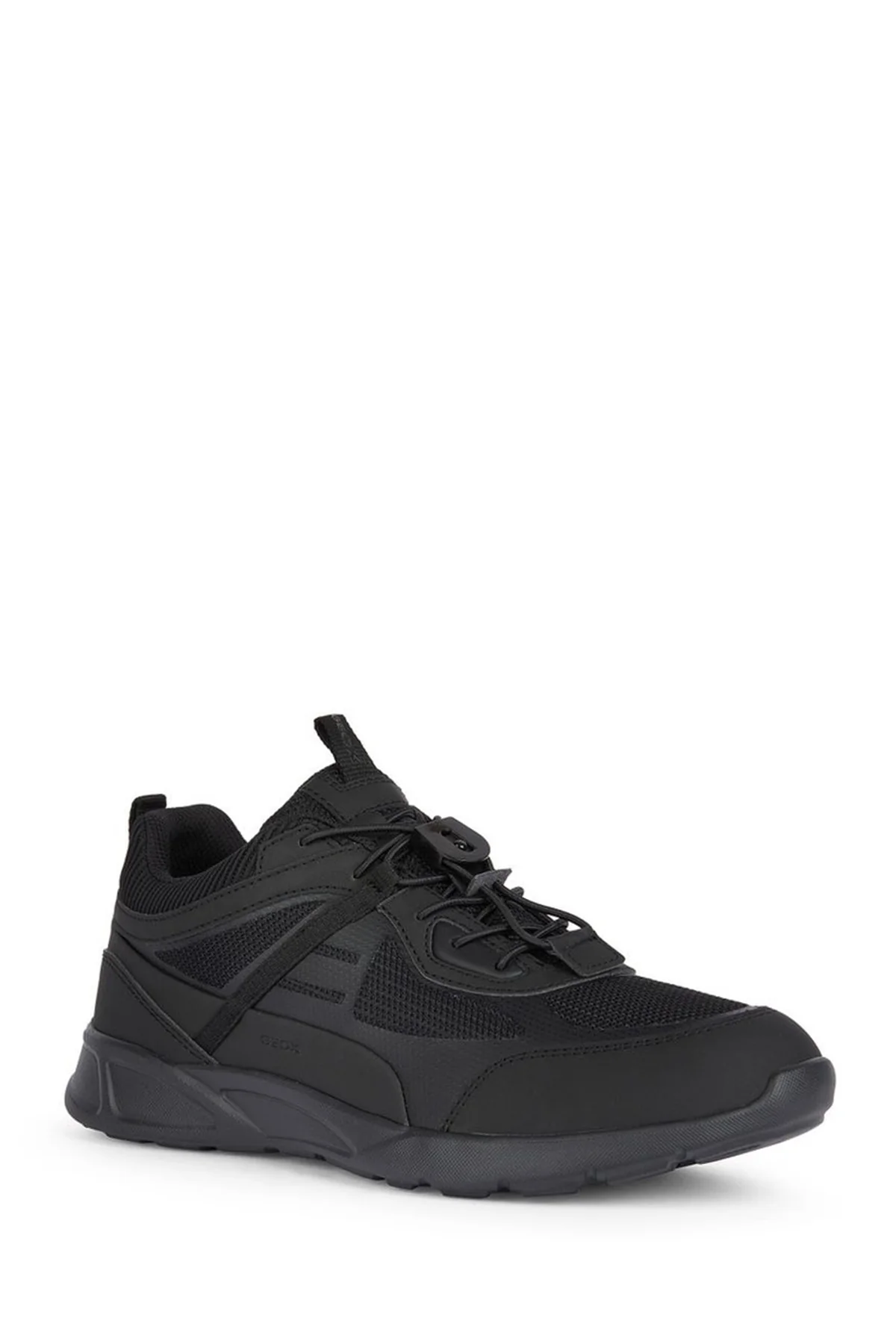 Geox Erkek Siyah Sanzio Bağcıklı Deri Sneaker - Image 3