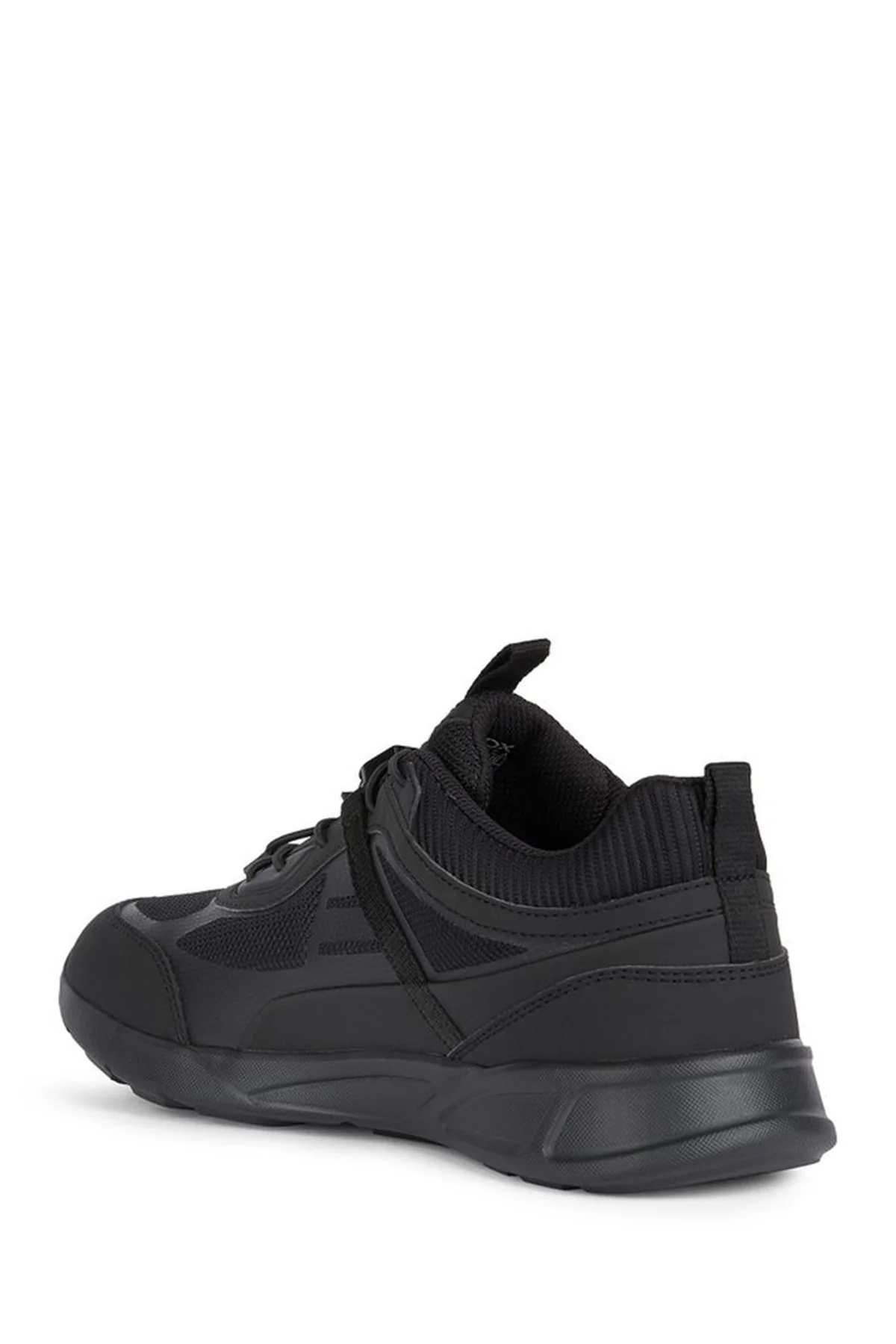 Geox Erkek Siyah Sanzio Bağcıklı Deri Sneaker - Image 4