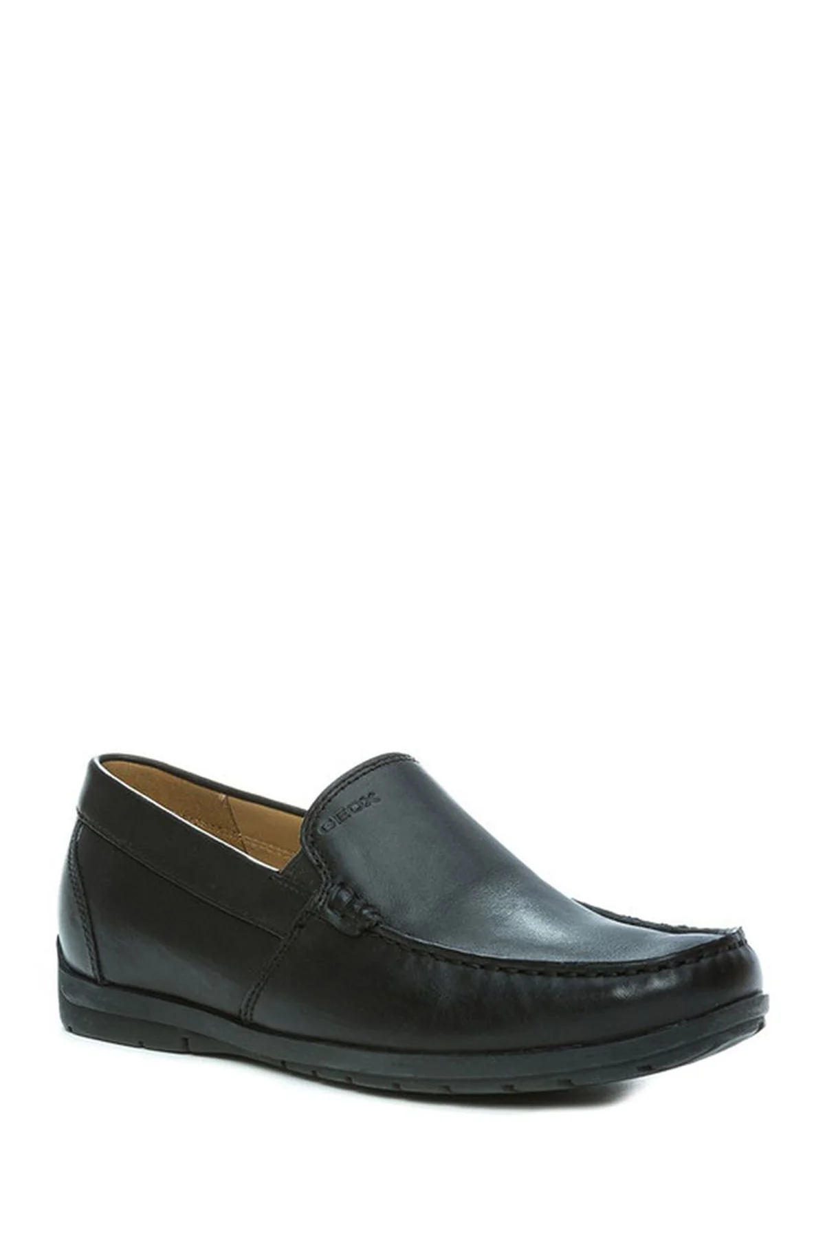 Geox Erkek Siyah Siron W Deri Casual Loafer - Image 3