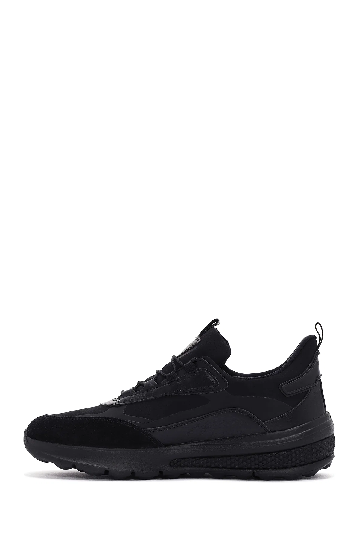 Geox Erkek Siyah Spherica Actif Bağcıklı Deri Sneaker - Image 2