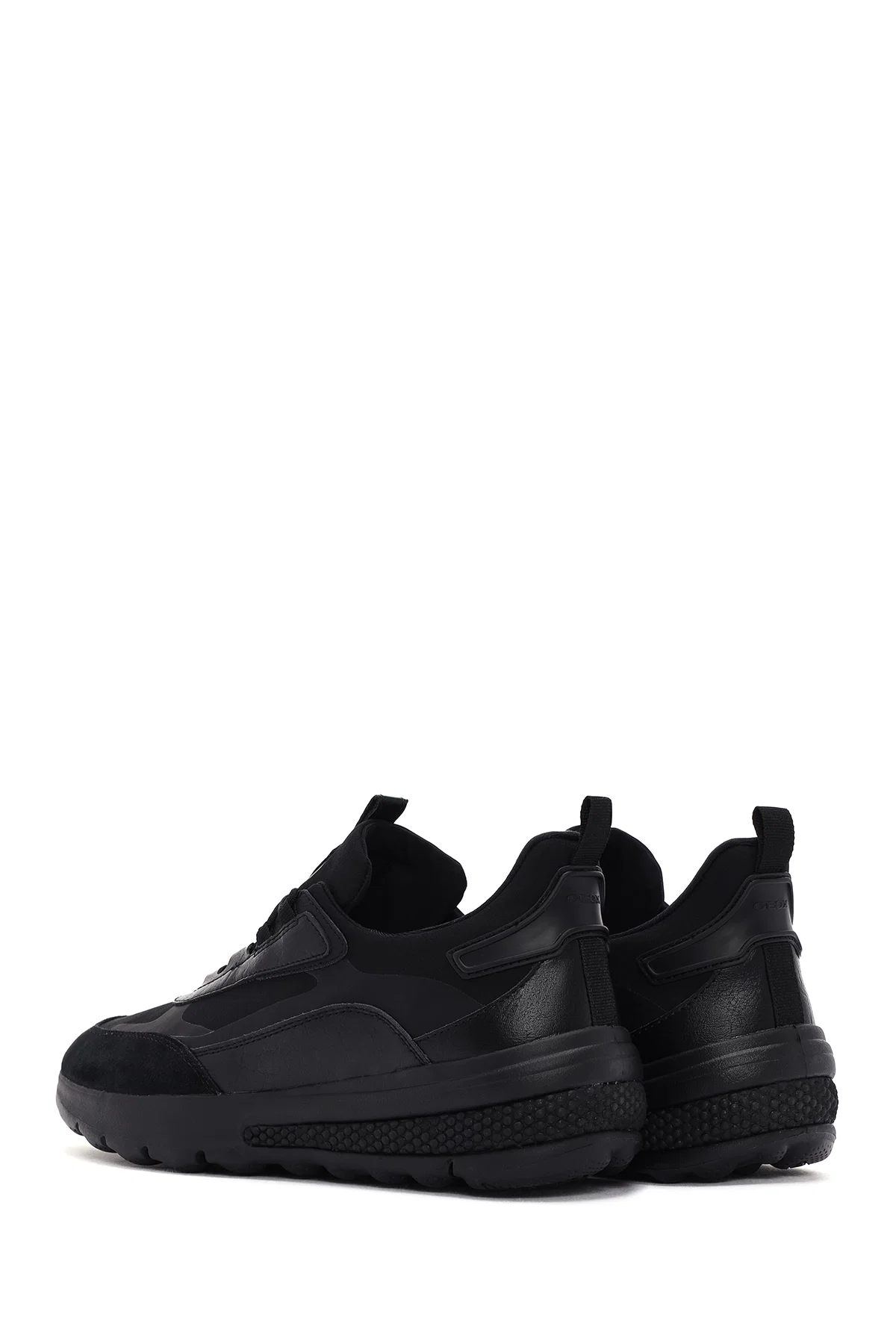 Geox Erkek Siyah Spherica Actif Bağcıklı Deri Sneaker - Image 5