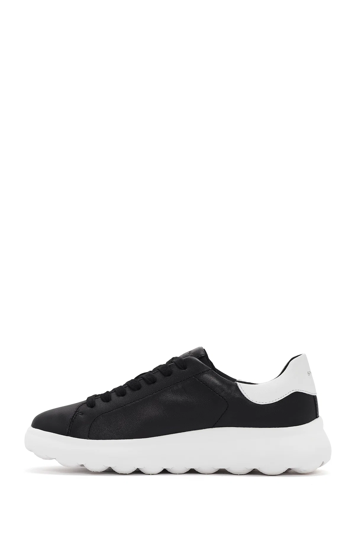 Geox Erkek Siyah Spherica Bağcıklı Deri Sneaker - Image 2